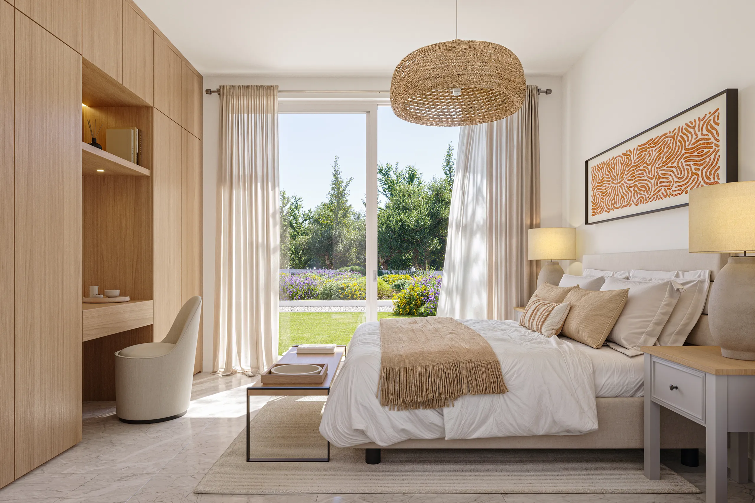 Housing Kyrenia Cyprus Bedroom photorealistic 3d