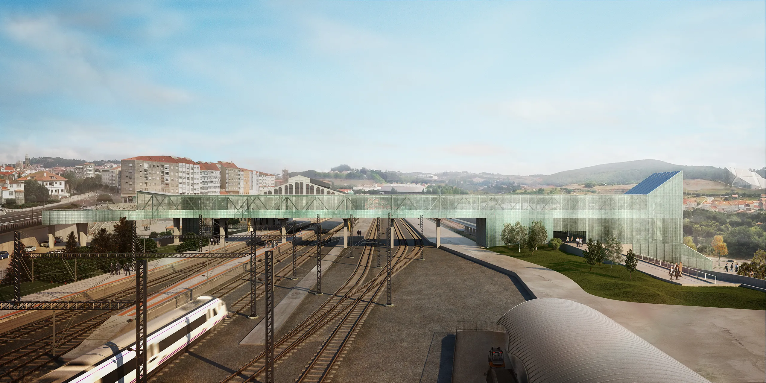 Station Ave Santiago De Compostela Galicia Common Areas Renderings of Architecture
