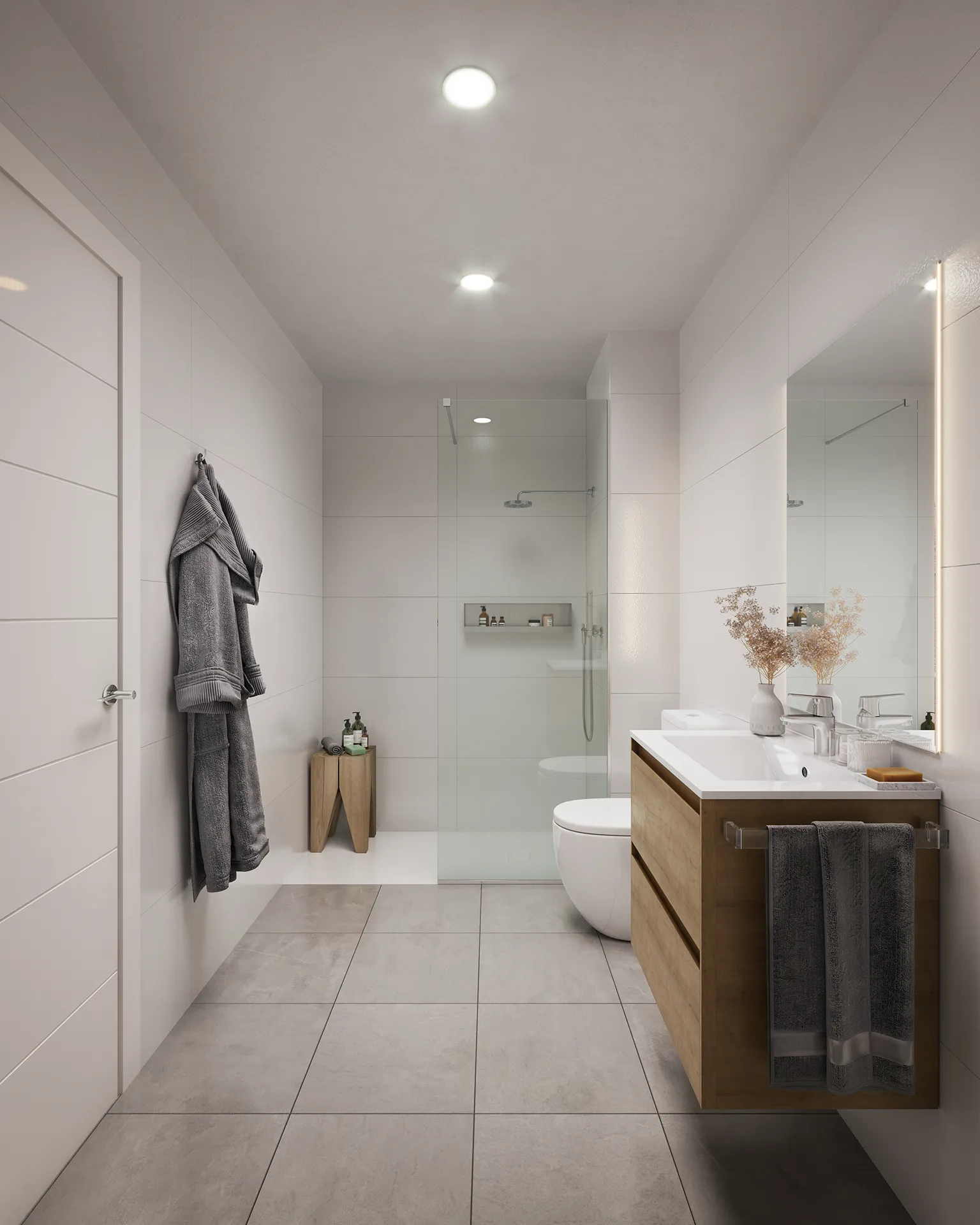 Viviendas Andoain San Sebastian Baño Renders arquitectura