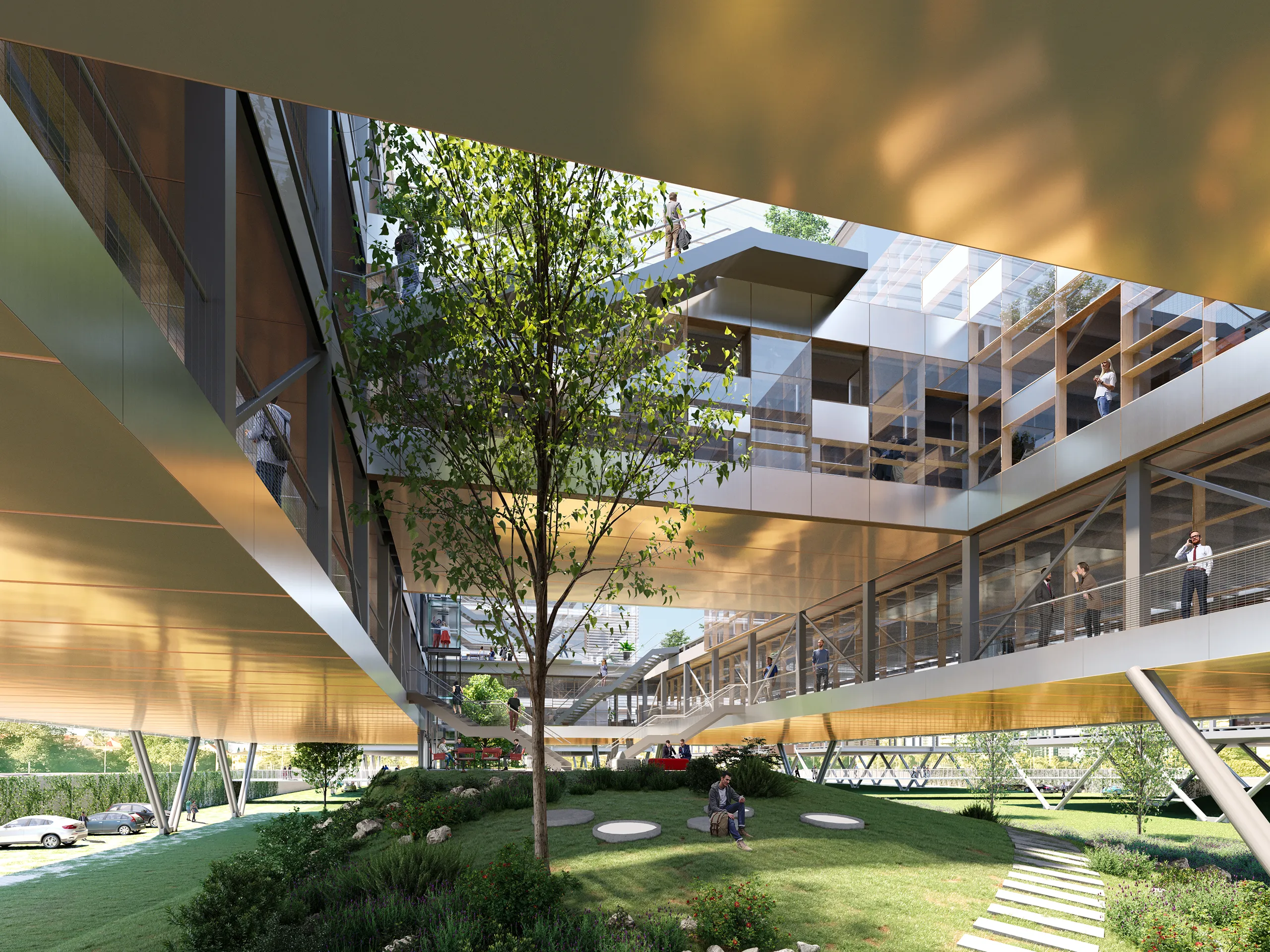 Offices Viladecans Barcelona Office Architectural Rendering