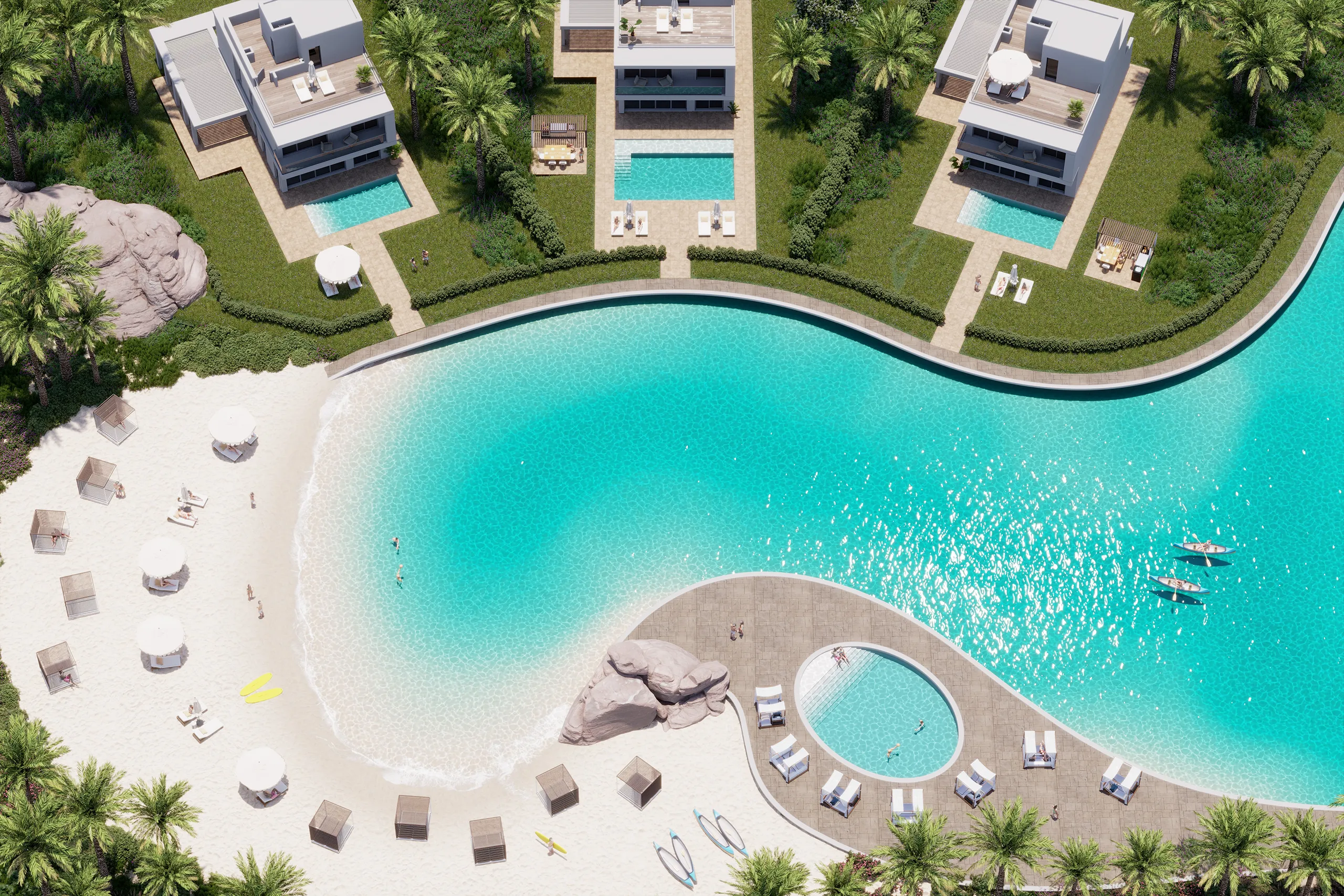 Soul Masterplan Egypt Pool Real Estate Renders