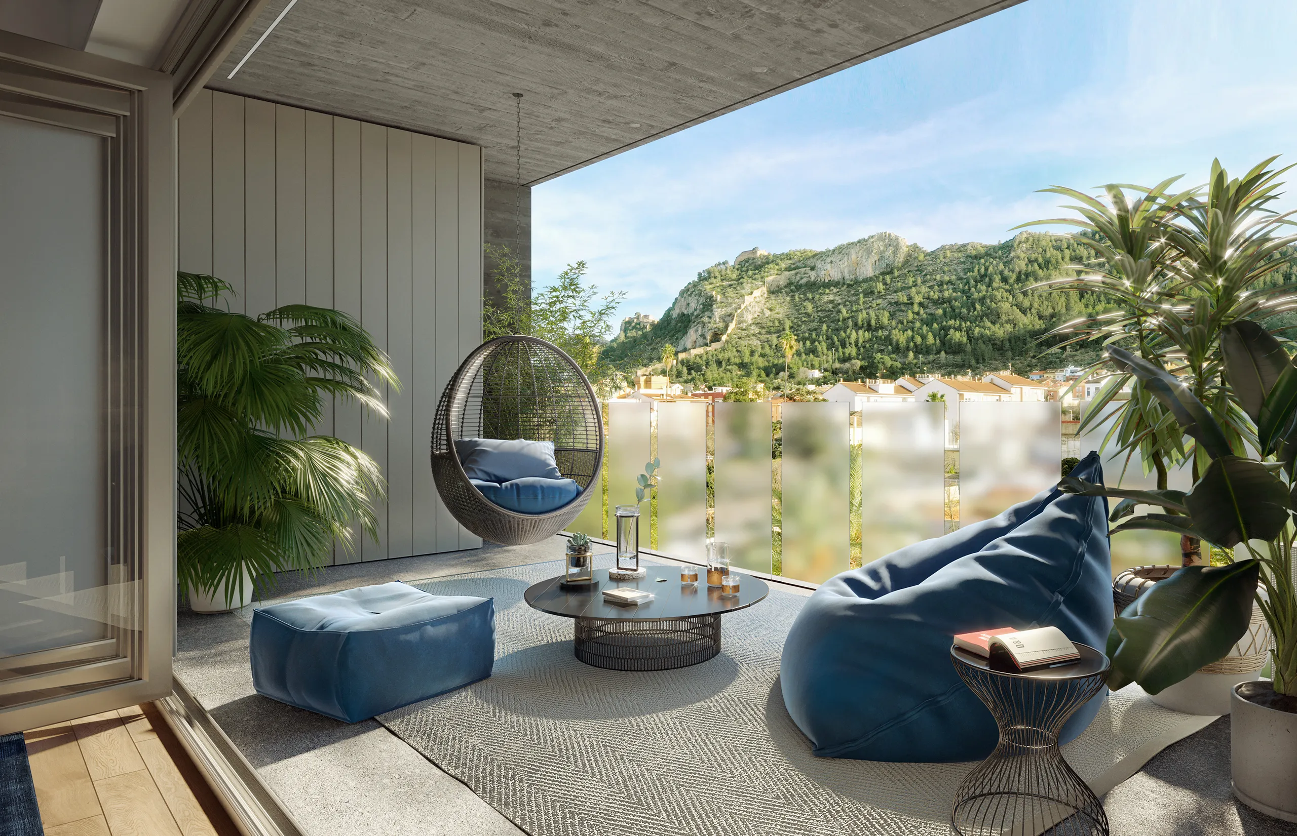 Viviendas Xativa Valencia Patio real estate cgi