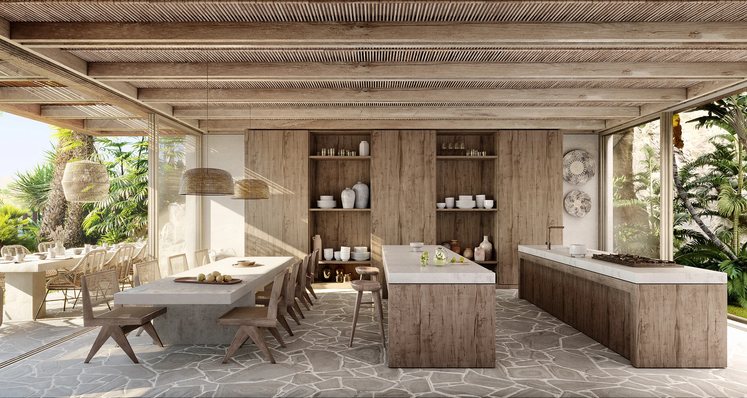 Villa Sunset Andratx Mallorca Outdoor Kitchen real estate vr
