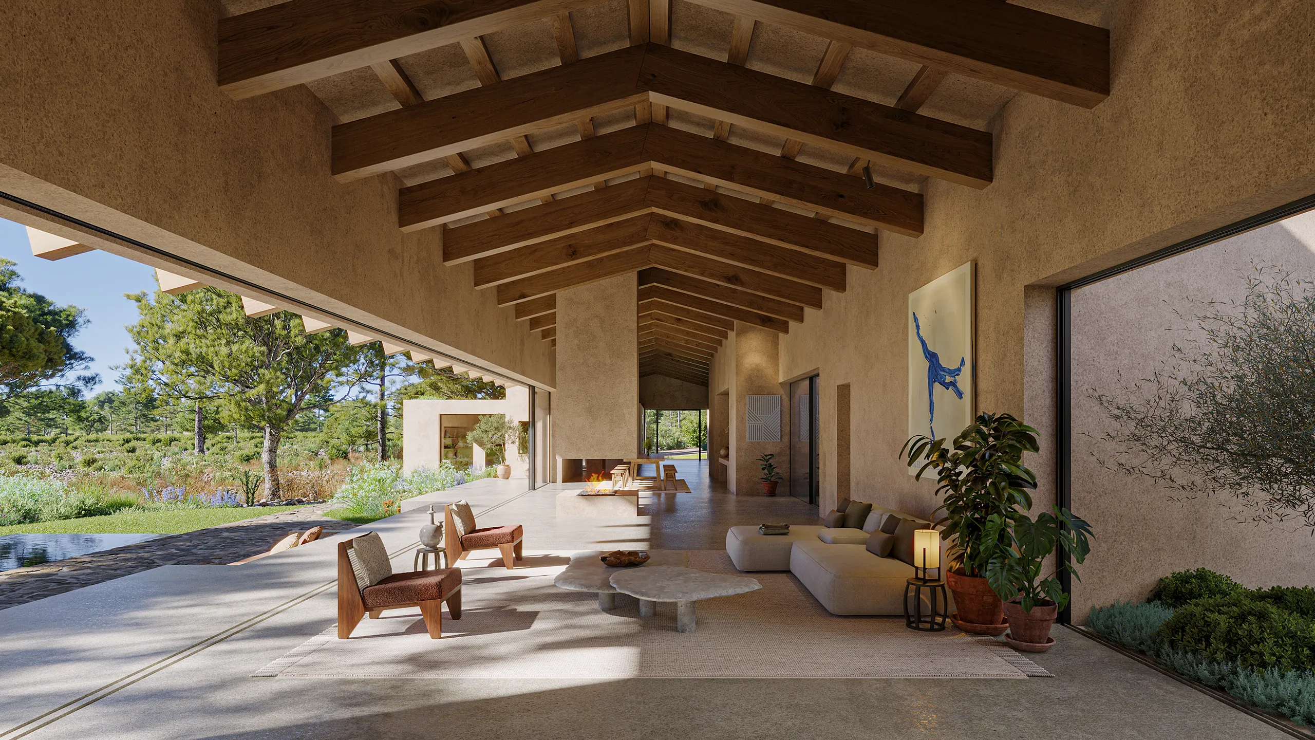 Finca Sta Ponca Mallorca Porch Photorealistics Cgi