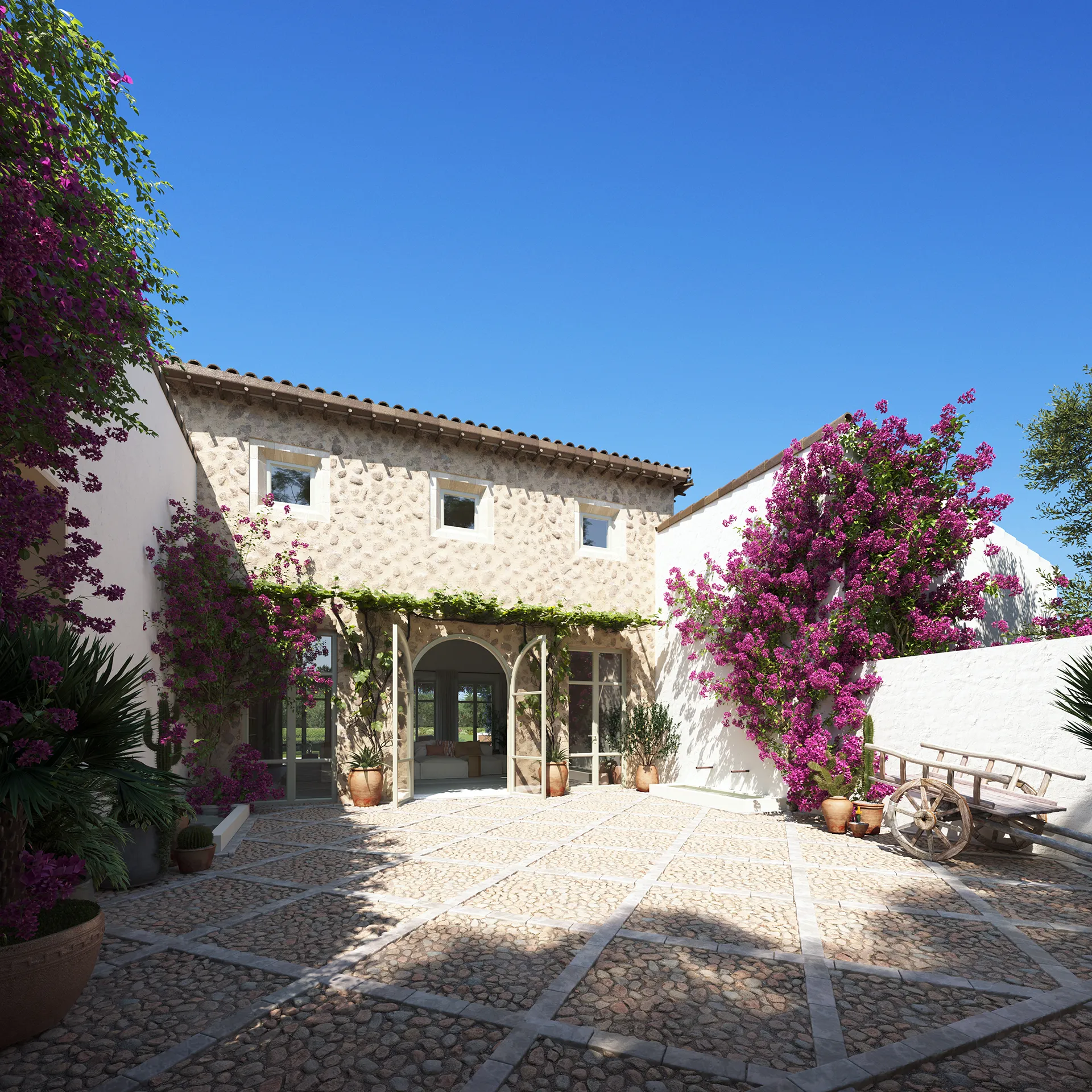 Finca Manacor Mallorca Garden Architectural 3D