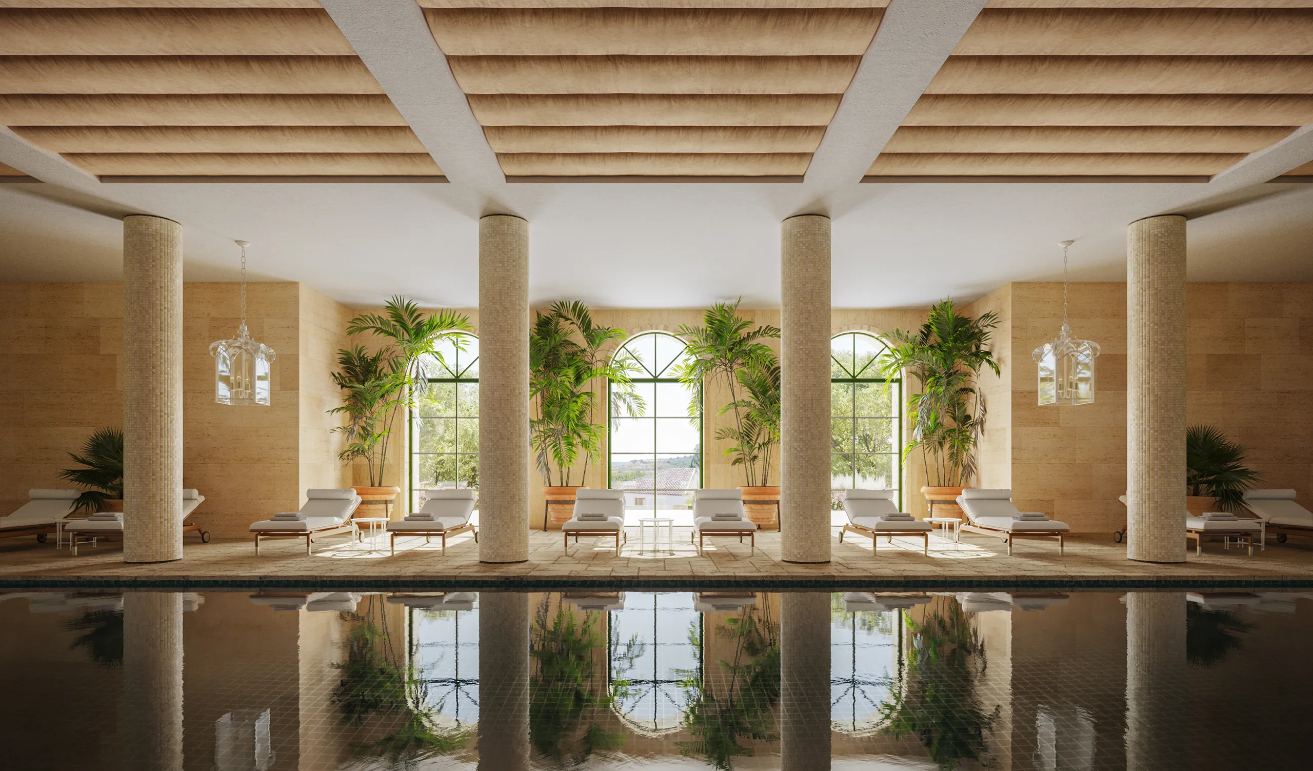 viviendas Finca Cortesin Marbella spa Inmobiliario renders