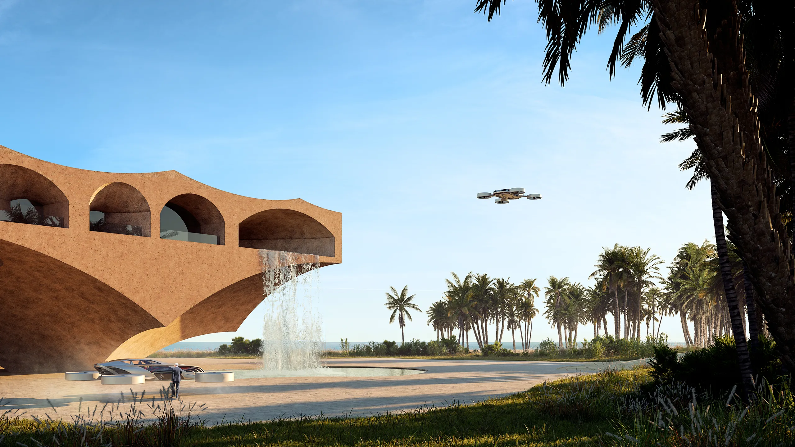 Neom Neom Aerial view Architectural Visualisations