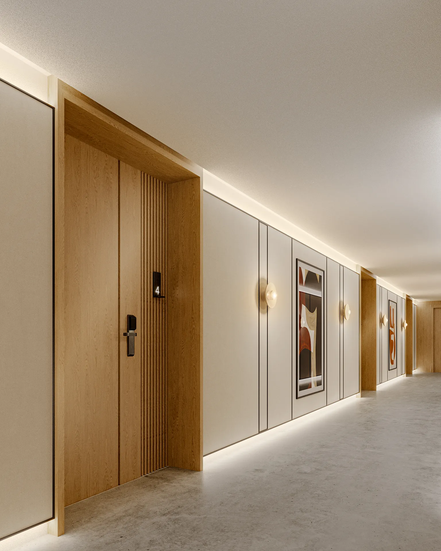 Edremit Edremit Cyprus Hallway Architectural Renderings