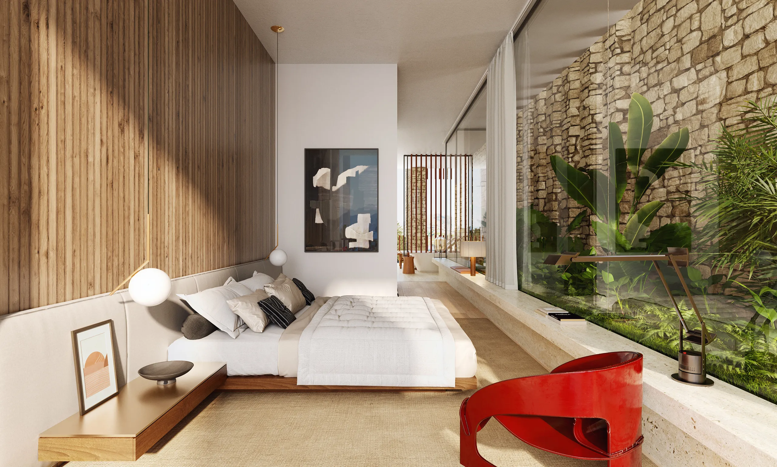 Atenas Housing Atenas Greece Bedroom Photorealistics Cgi