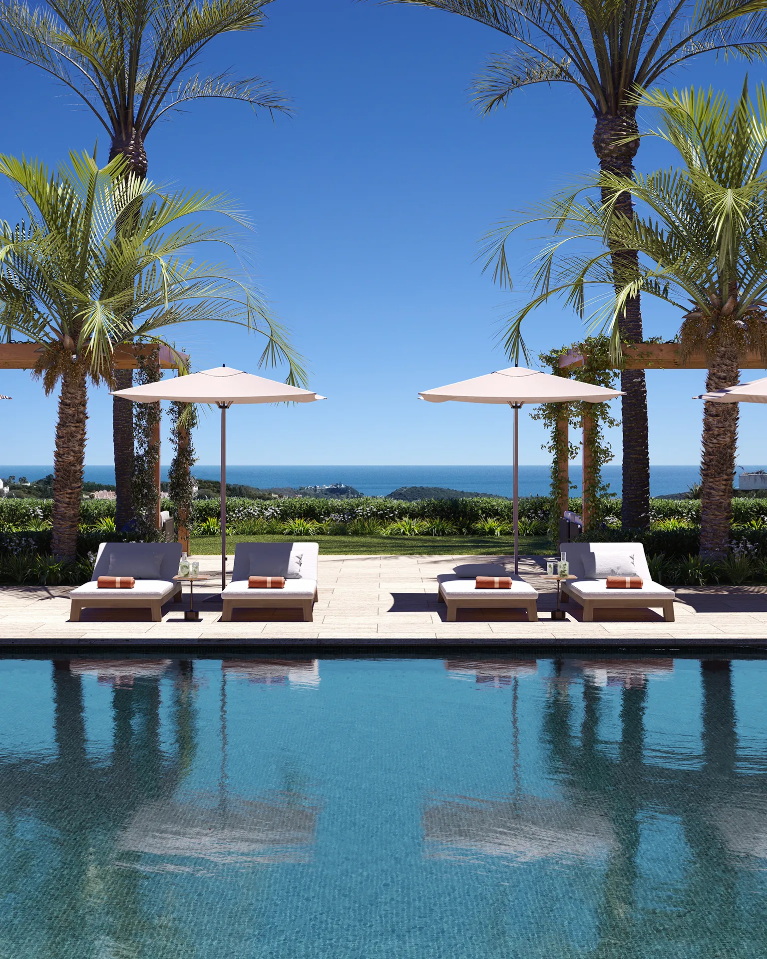 Mirador Apartment Finca Cortesin Marbella Living Architectural Visualization