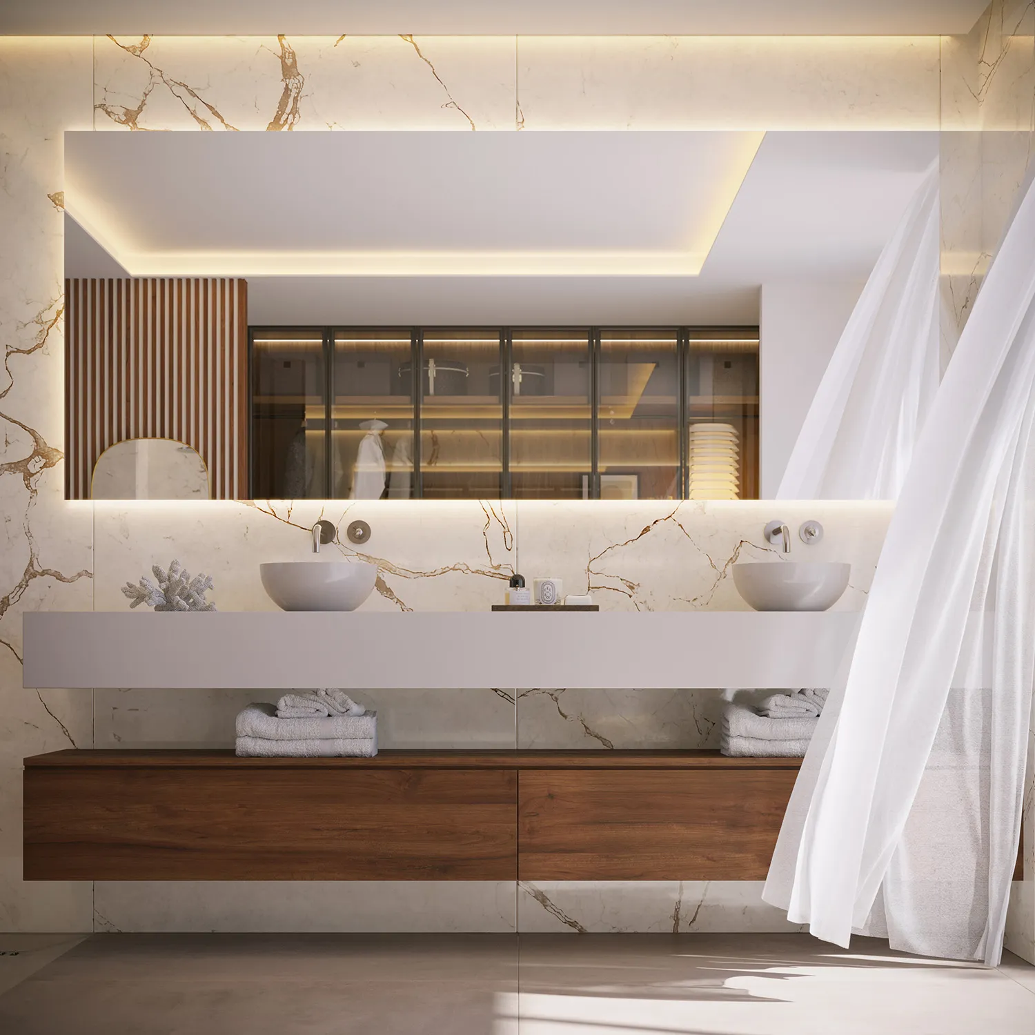 Benalus Residences Golden Mile Marbella Bathroom hyperrealistic renders