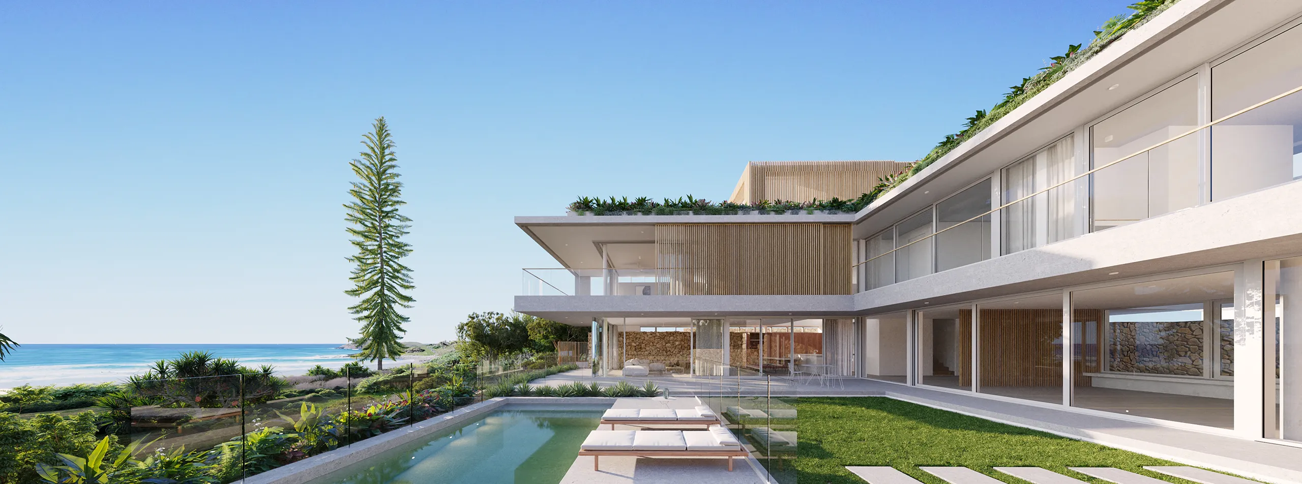 House Gold Coast Australia Pool Architectural Visualizations