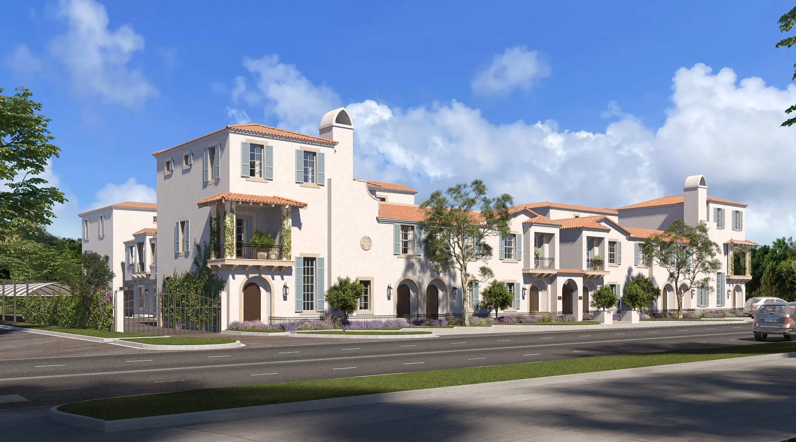 House Rosa Apartments Oklahoma Usa Fassade eye level Photorealistic Rendering