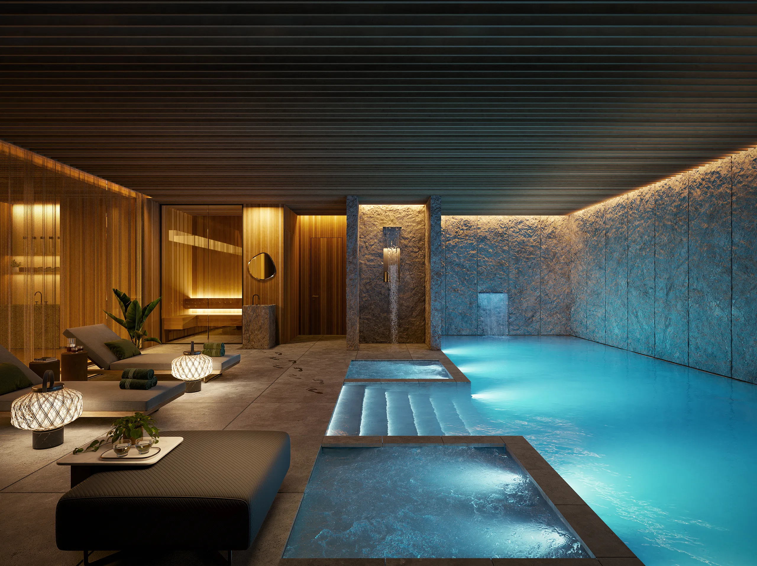 Villa Kitzbühel Austria Spa Architecture 3D