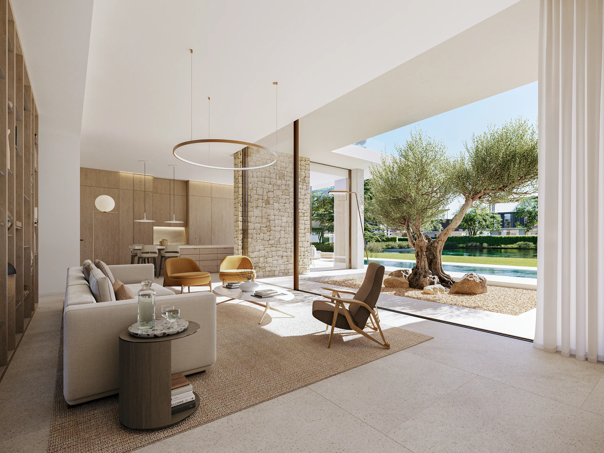 Villa Dubai Living Property Branding Visualisation