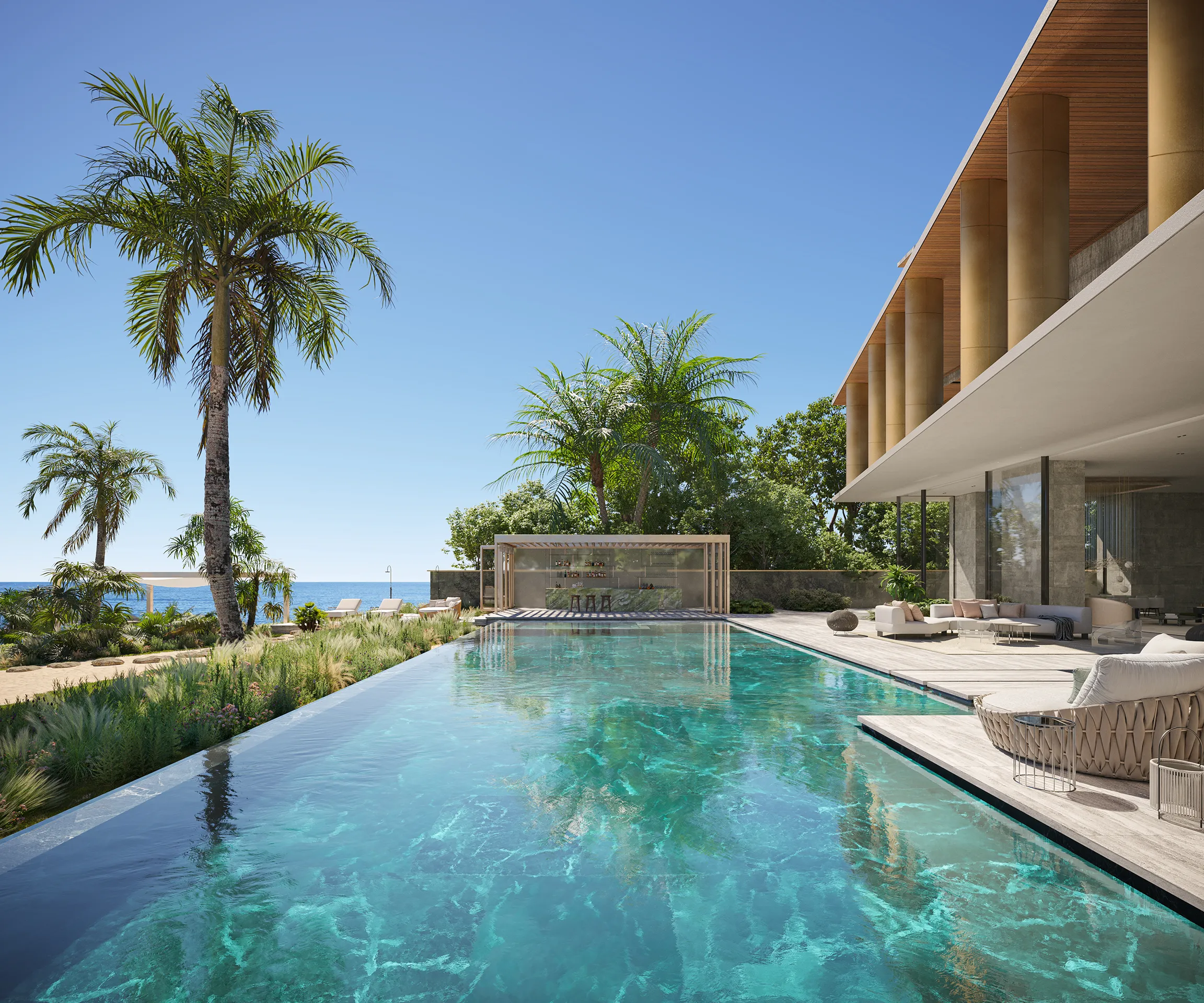 Villa Bay Jumeirah Bay Dubai piscina Renders arquitectura
