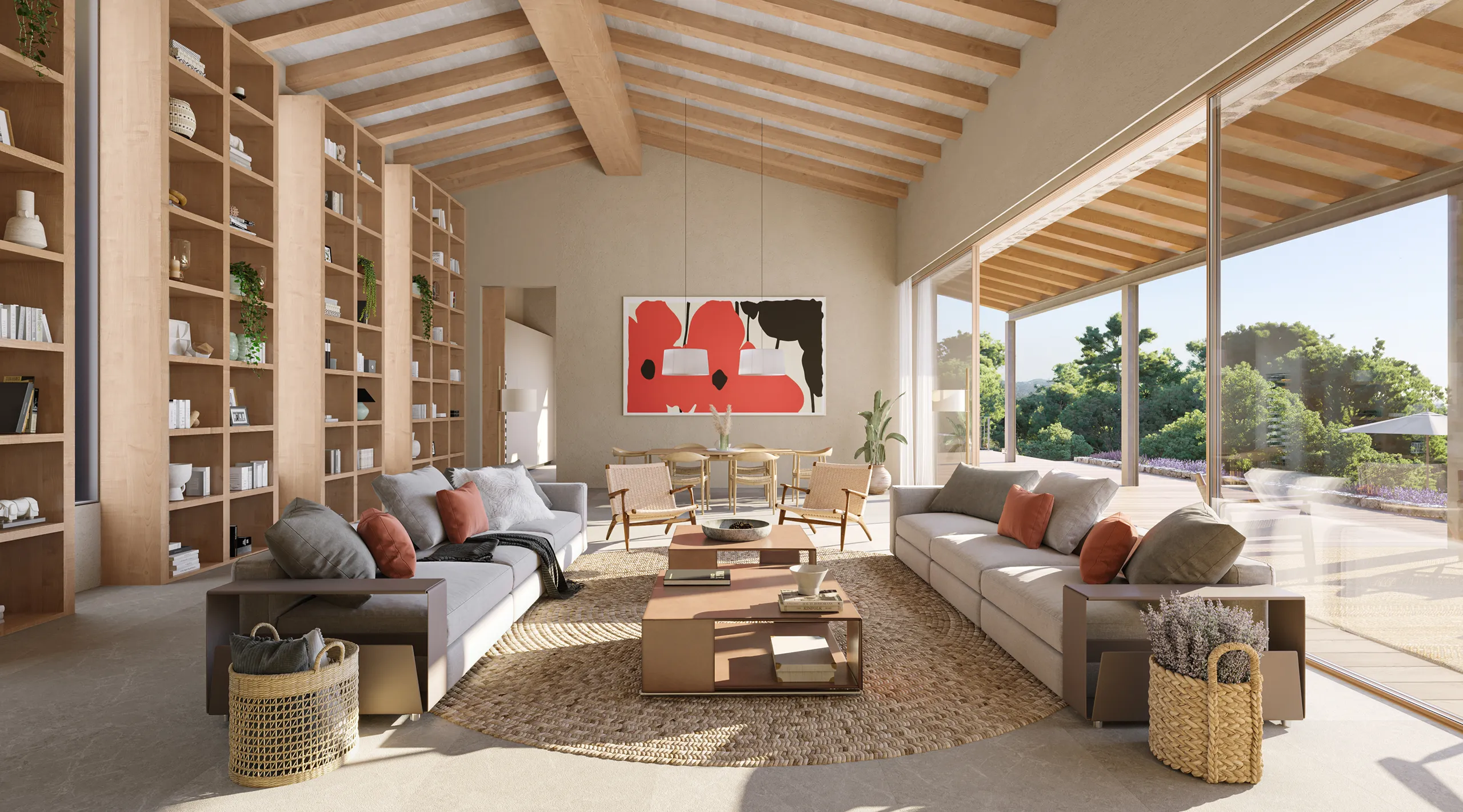 House Bunyola Mallorca Living Real Estate Visualization