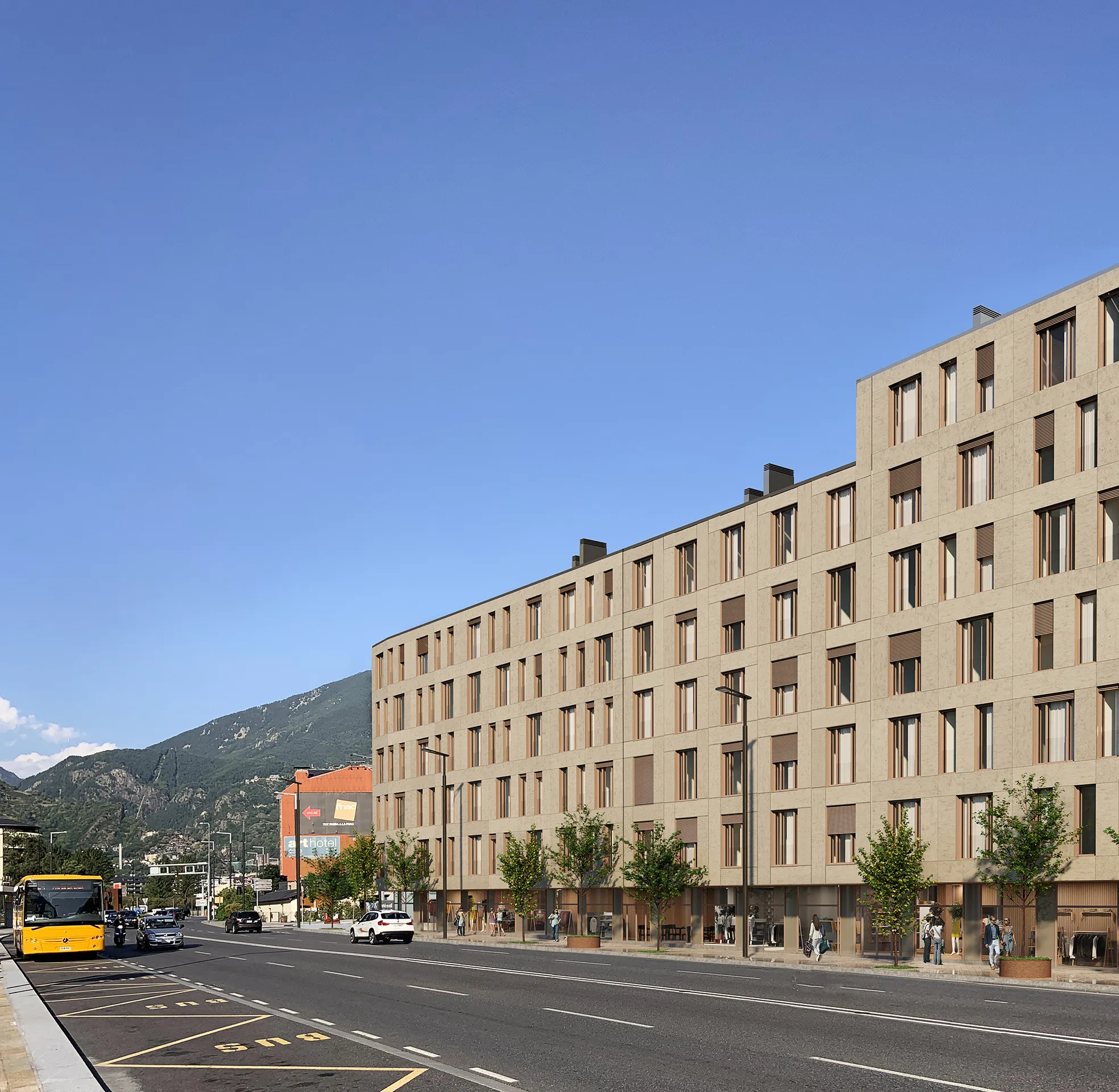 Viviendas Andorra La Bella Andorra Fassade eye level Architecture Virtual Tour