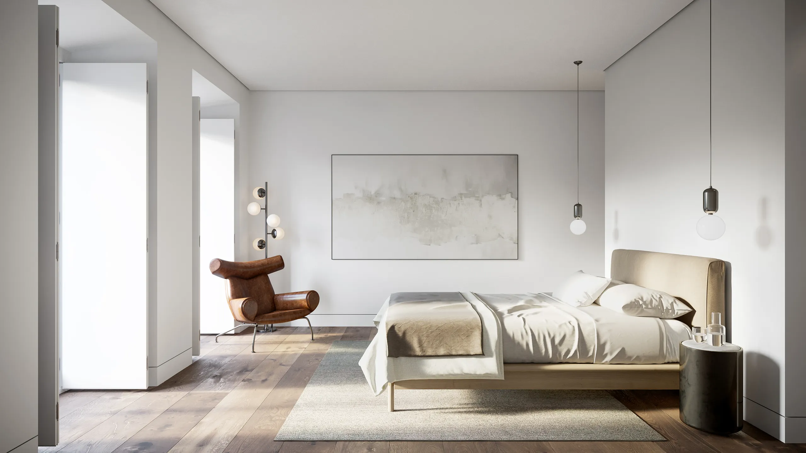 Eduardo Coelho Residences Lisboa Portugal Bedroom Architectural 3D