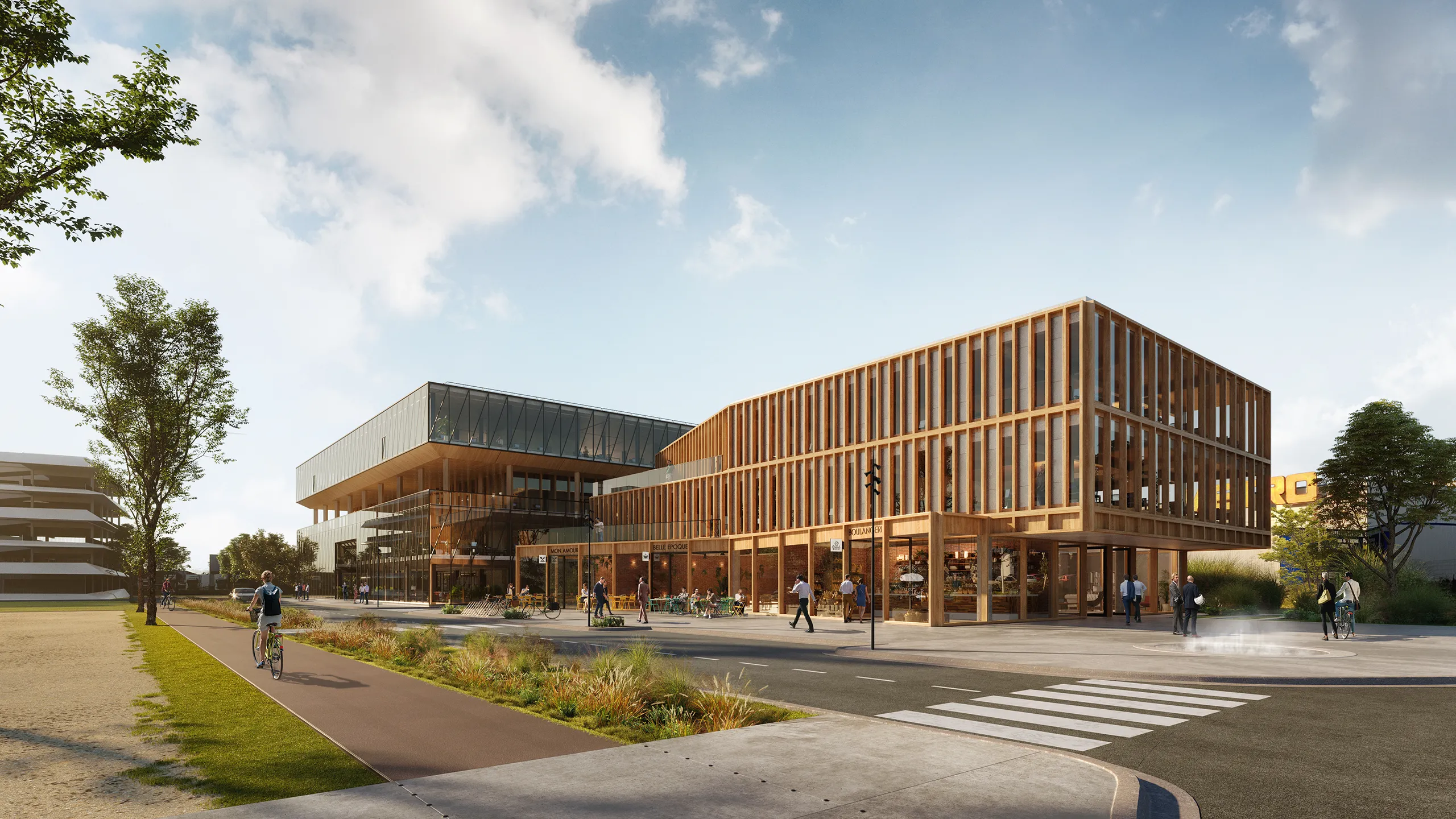 Inno Headquarters Bordeaux France Office Property Branding Rendering