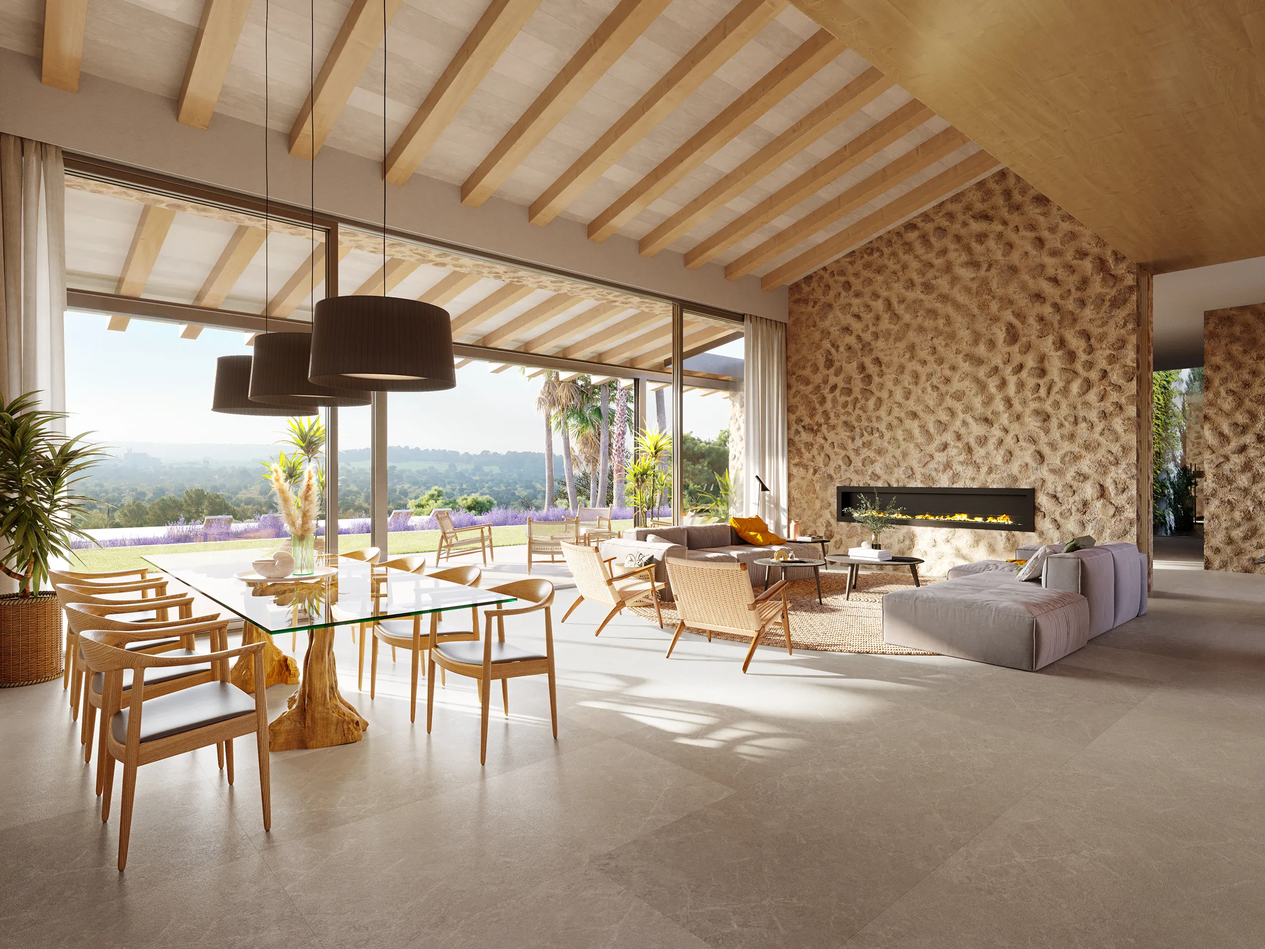 Finca Bunyola Mallorca Living Architectural Visualisations