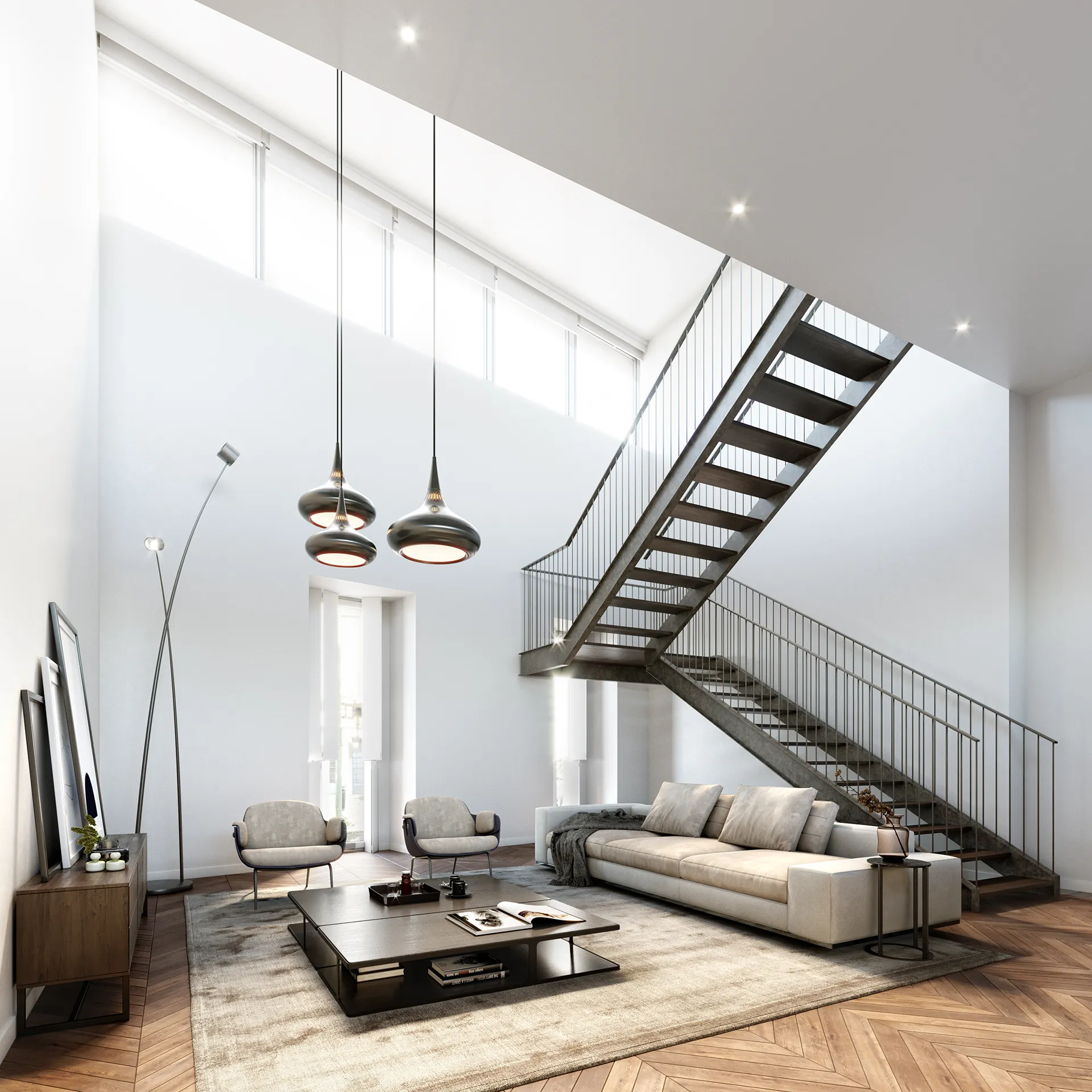 Bom Sucesso Residences Lisboa Portugal Living Real Estate Visualization
