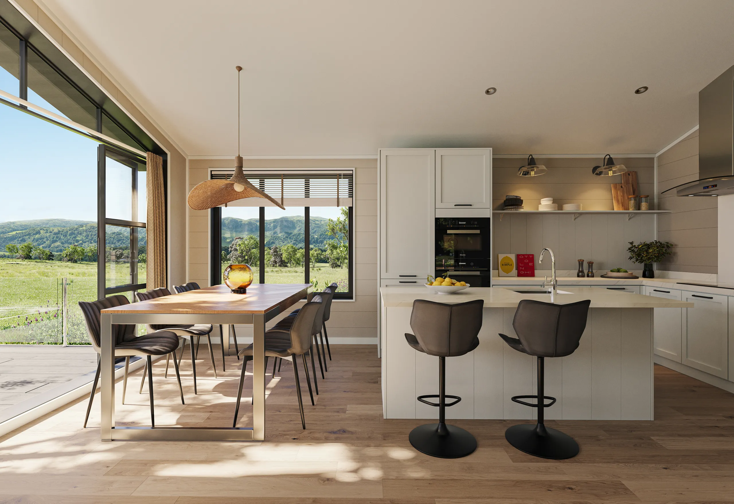 Lodges Lake District Uk cocina Visualizacion arquitectonica