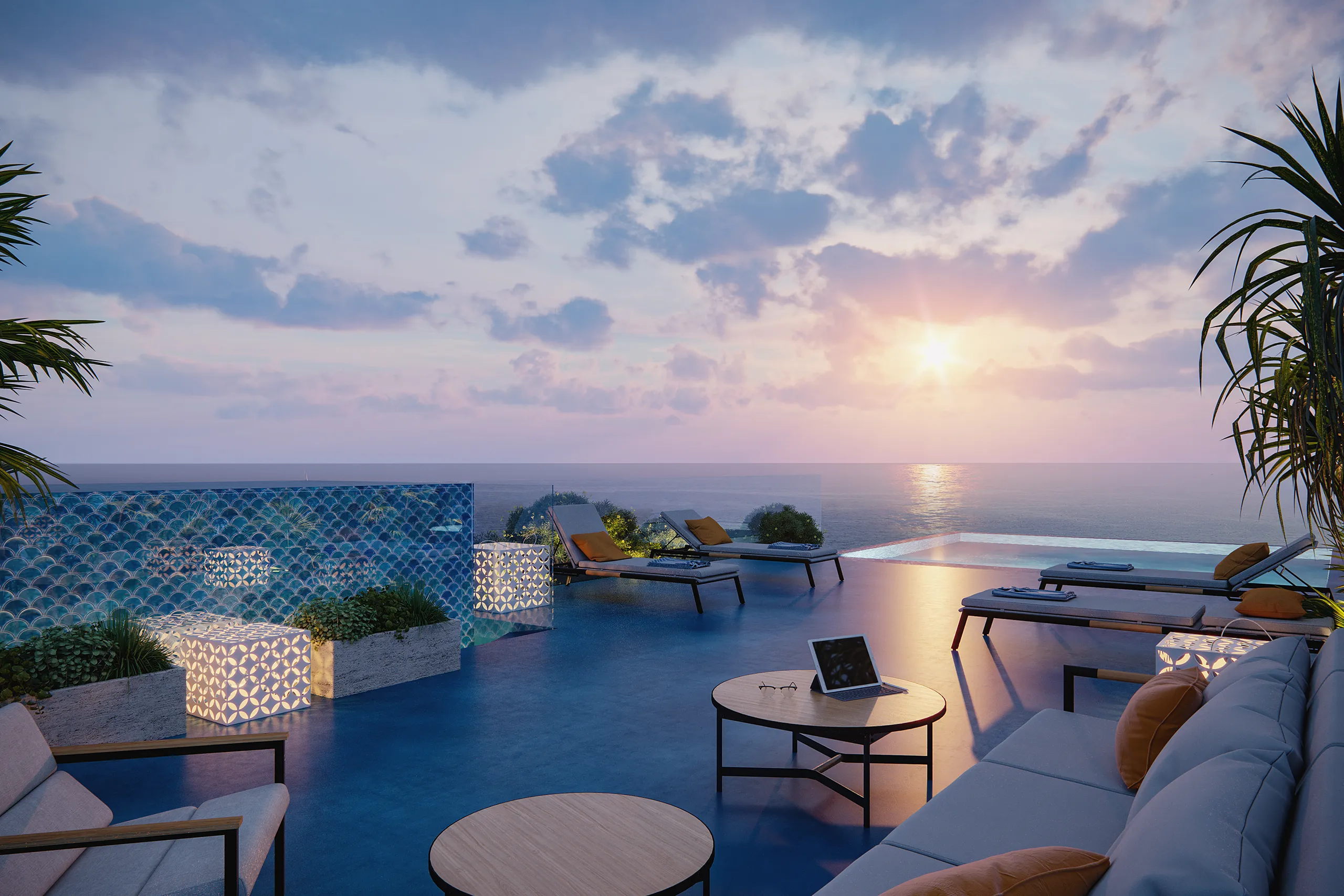 Avencas Housing Lisboa Portugal terrace architectural renders