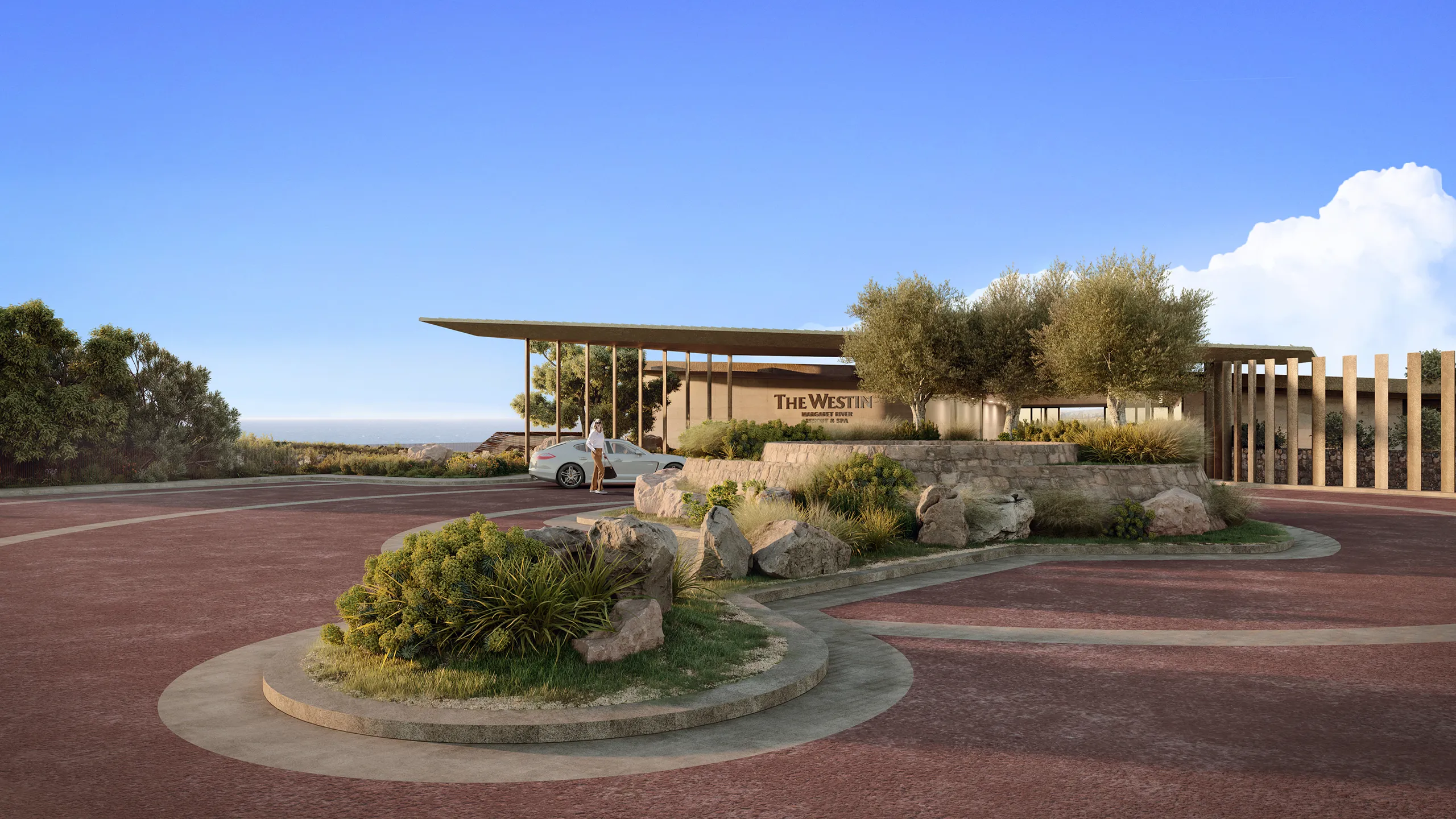 Wmrr Perth Australia Entrada 3d arquitectura