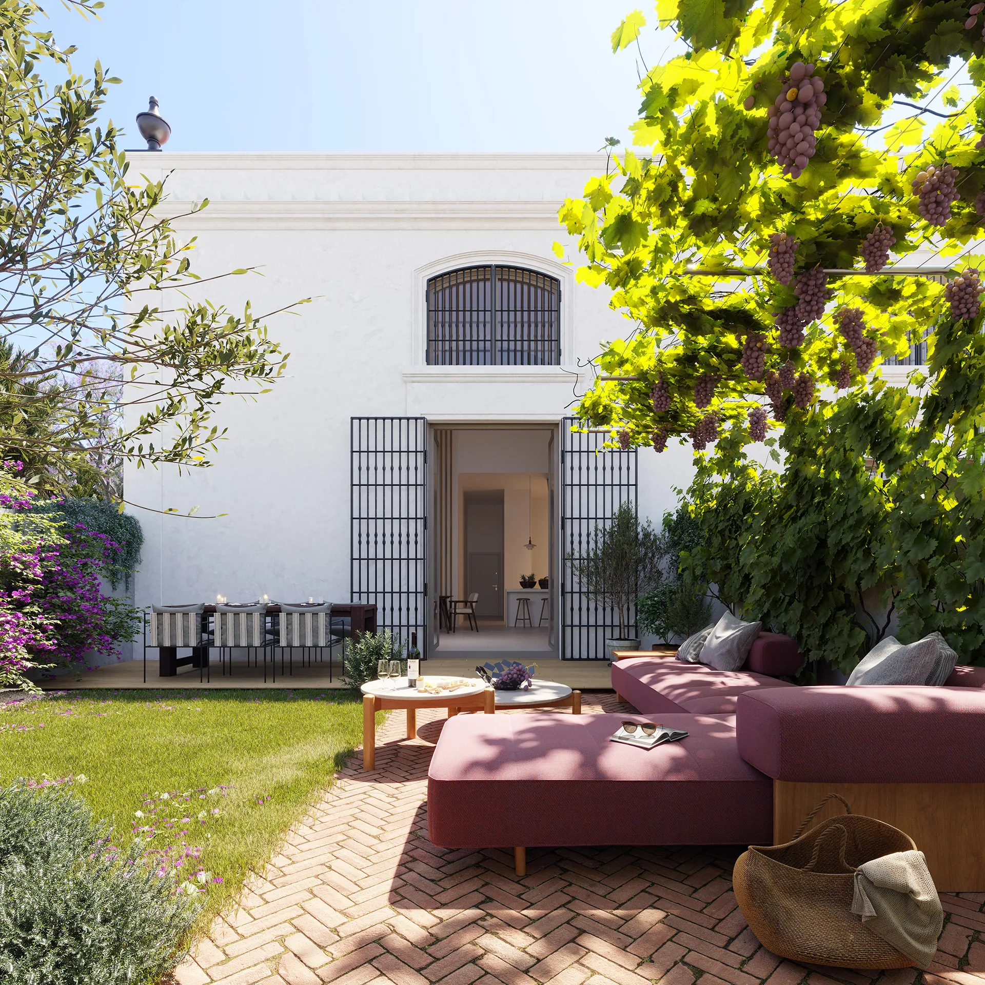 Viviendas Jerez De La Frontera Garden Hyperrealistic Cgi