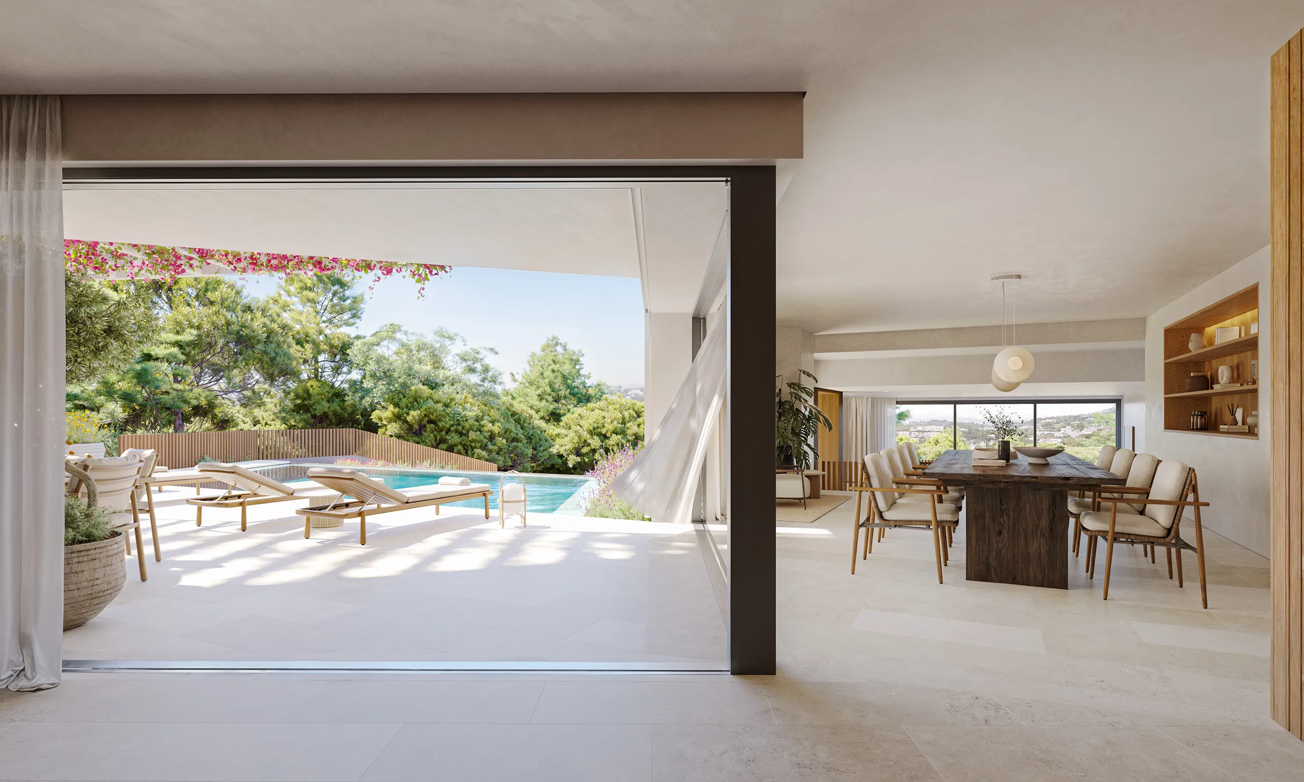 Villa Cap Martinet Ibiza Living Architectural Visualization