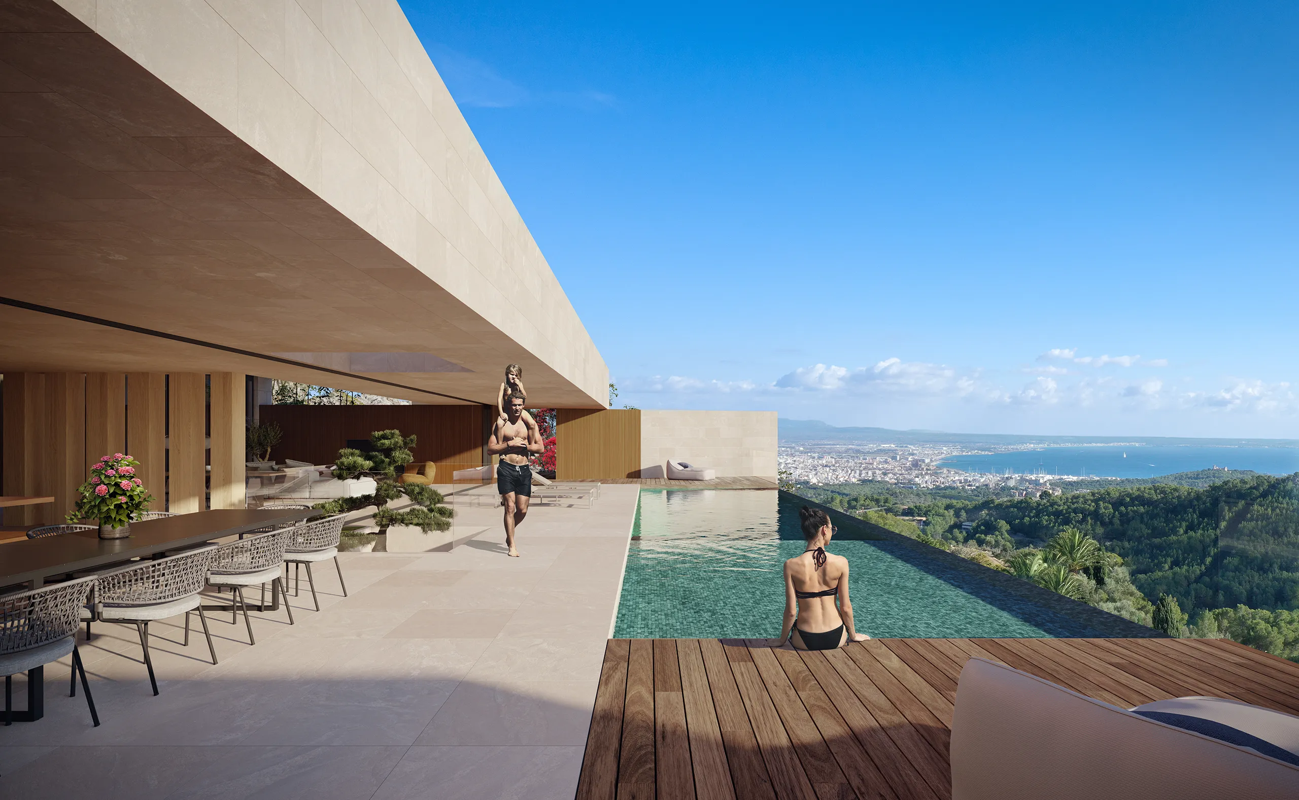 Villa Golf Son Vida Mallorca Pool Architectural Cgis