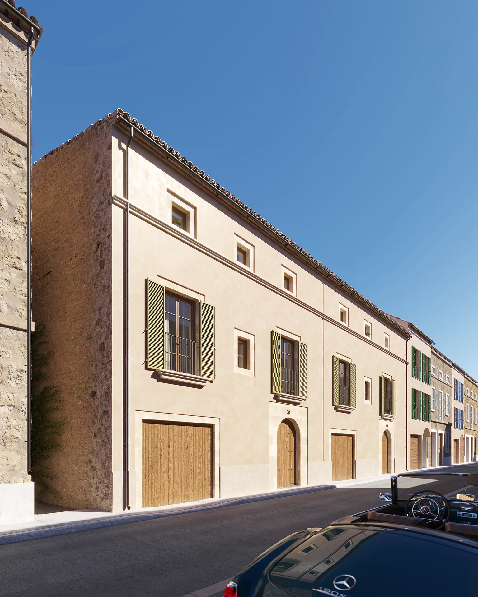 Casa Mallorca Fachada 3D Inmobiliario