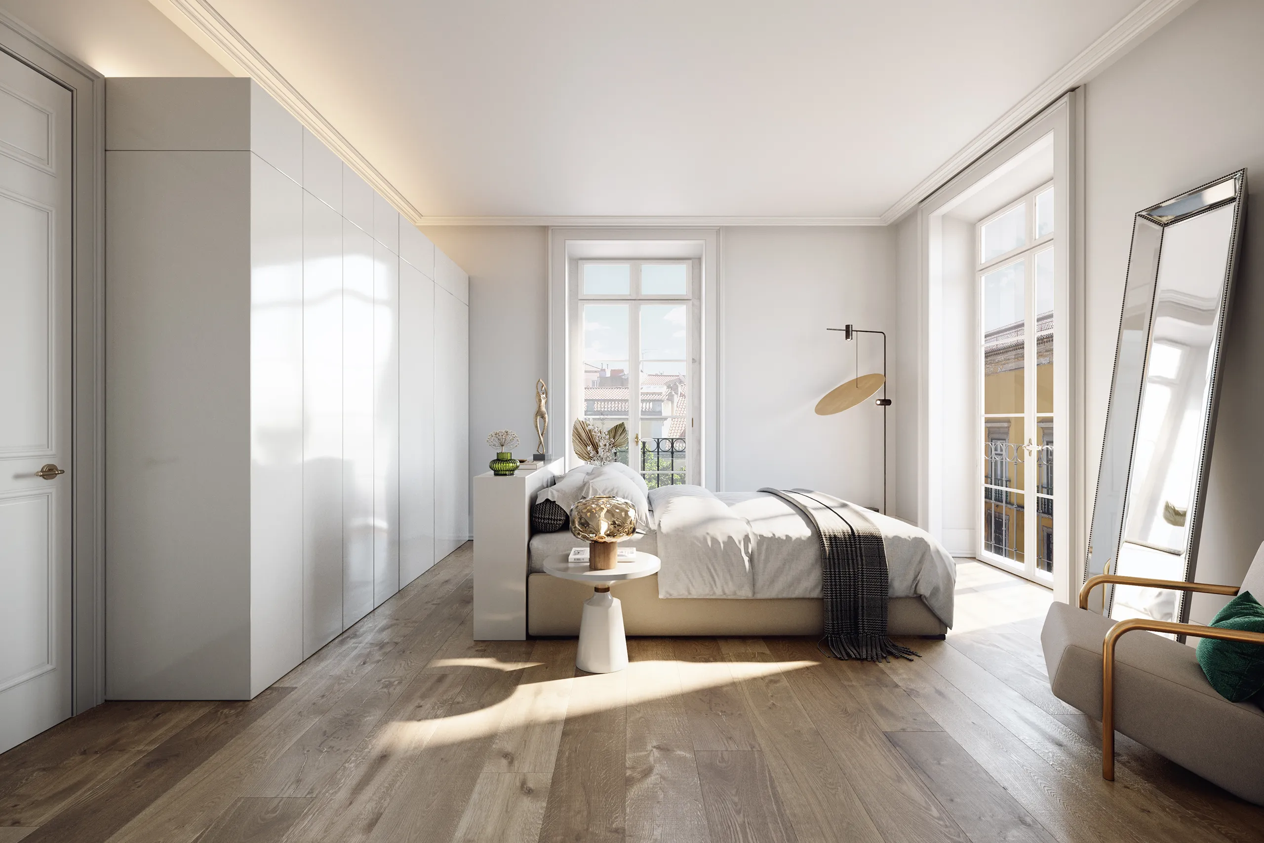 Pinheiro Residences Lisboa Portugal Bedroom Architecture Visualisation