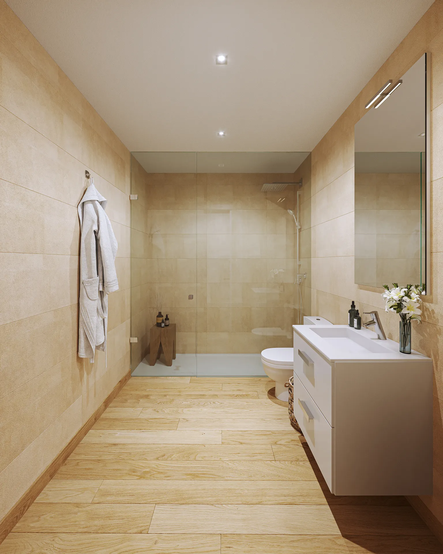 Viviendas Barakaldo Bilbao Bathroom Architectural Cgis