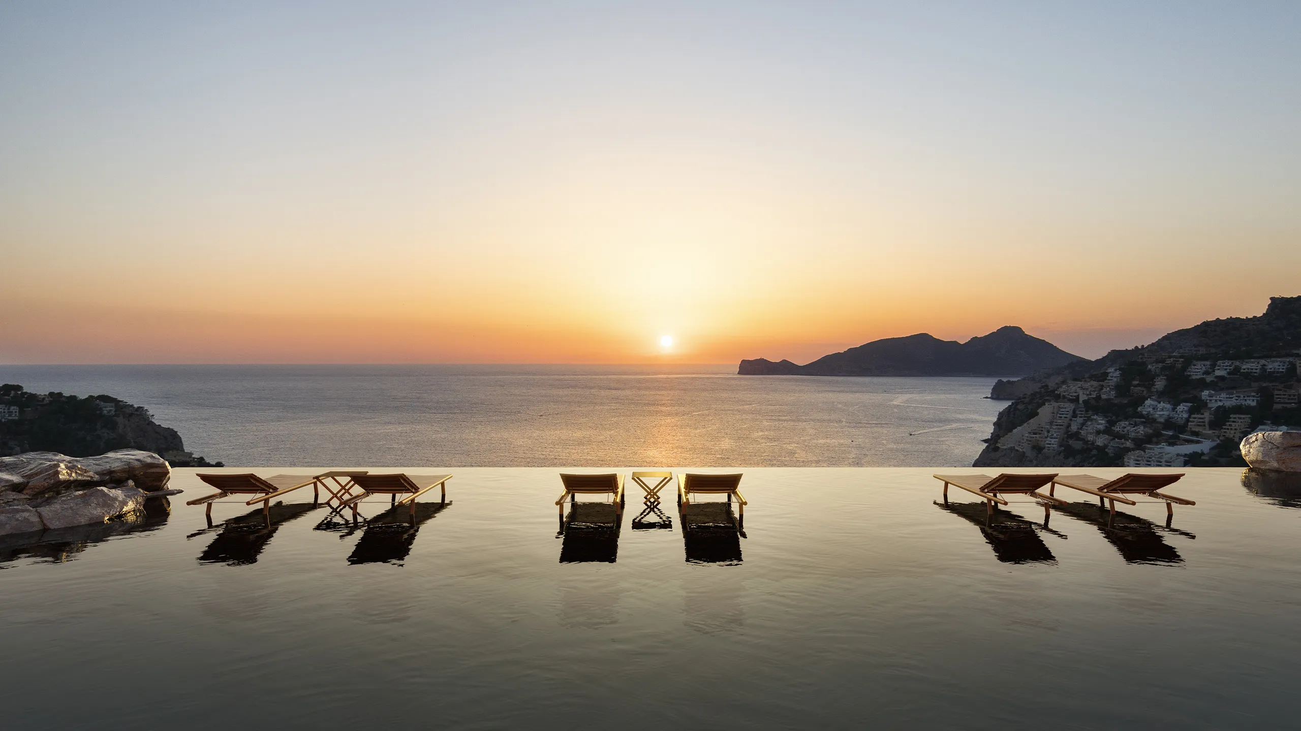 Villa Puerto Andratx Mallorca terrace Photorealistic 3D