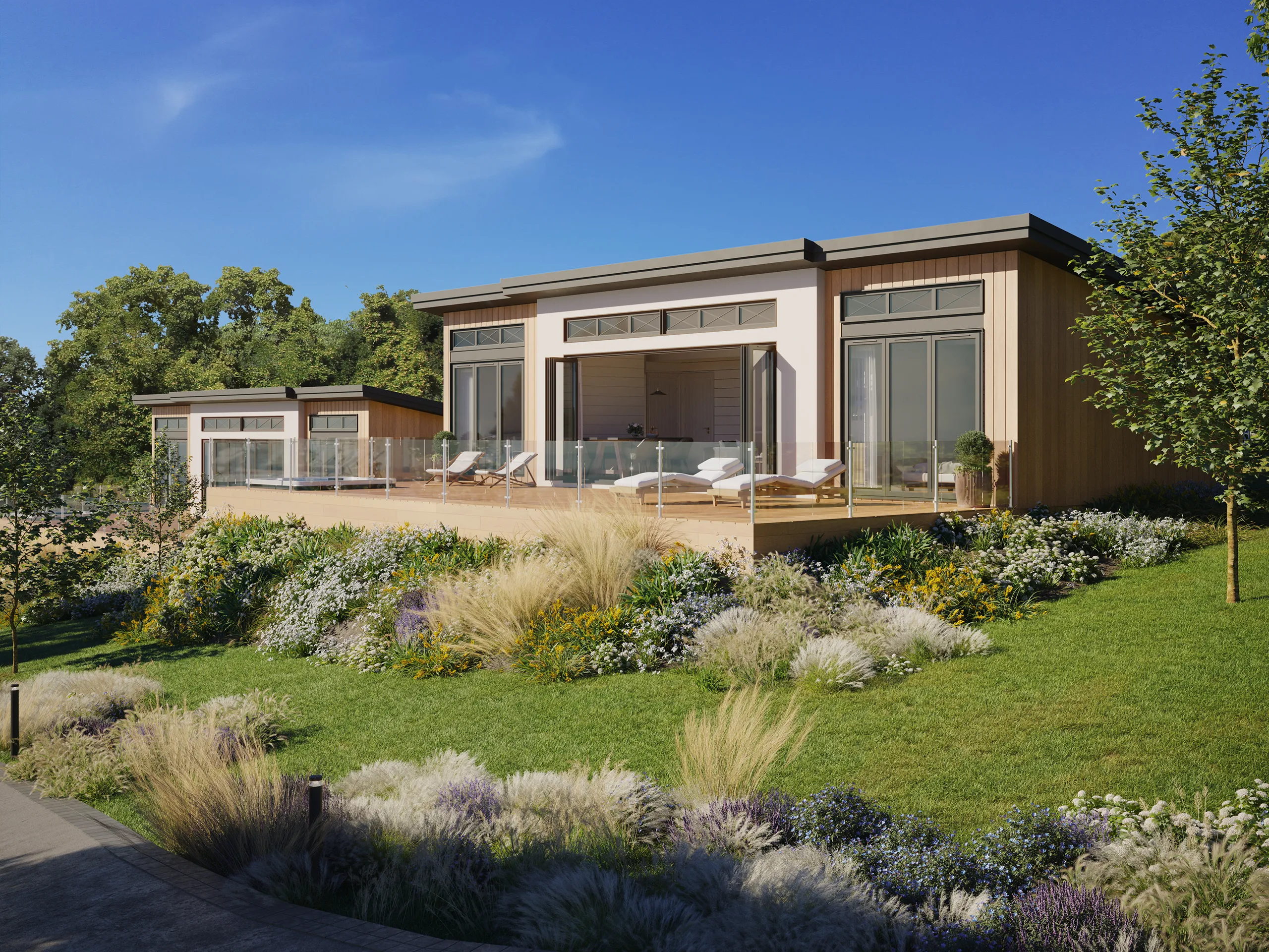 Lodge Dylan South Wales Uk terrace Real Estate Visualisation
