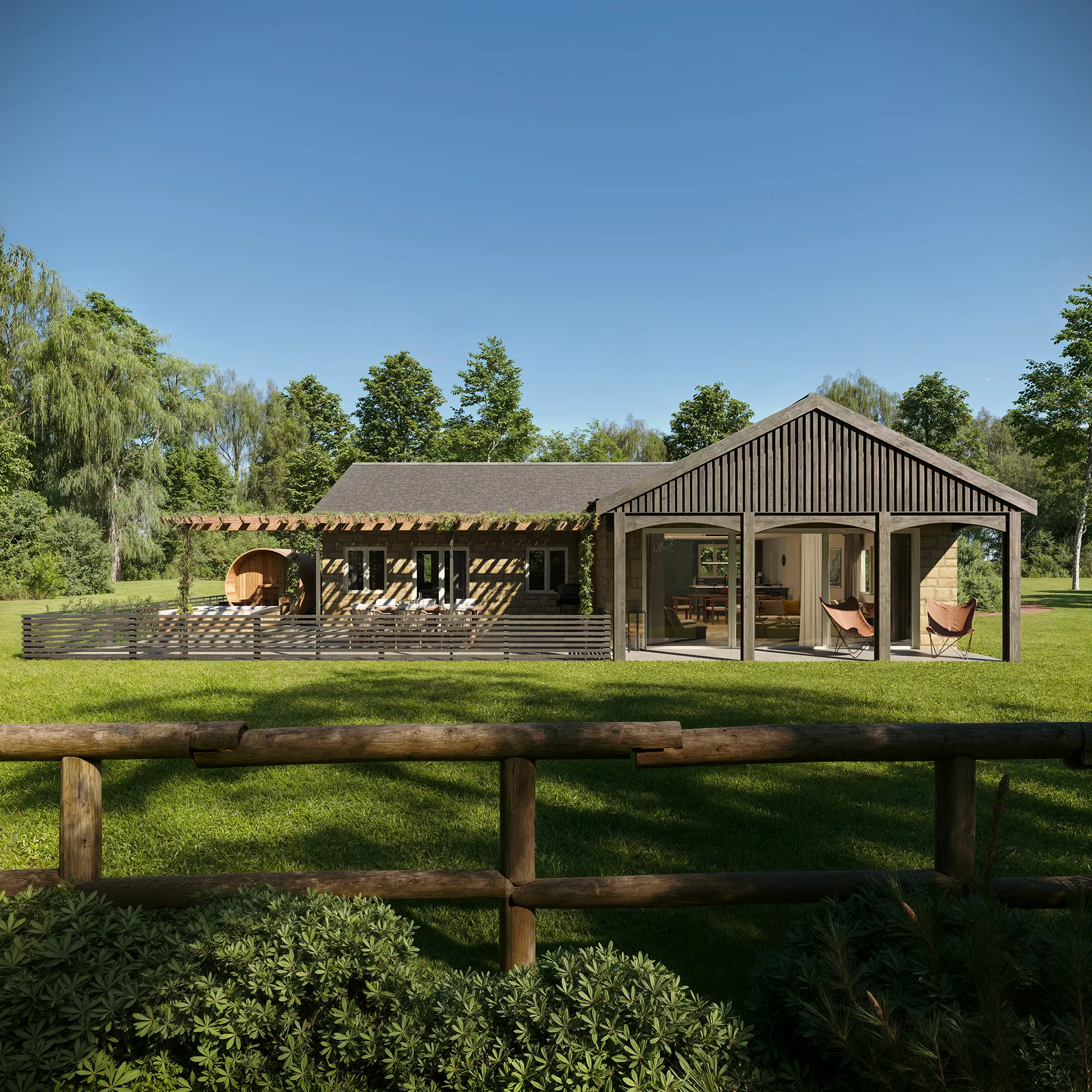 Lodge Slaley Northumberland Uk Garden Renderings of Architecture