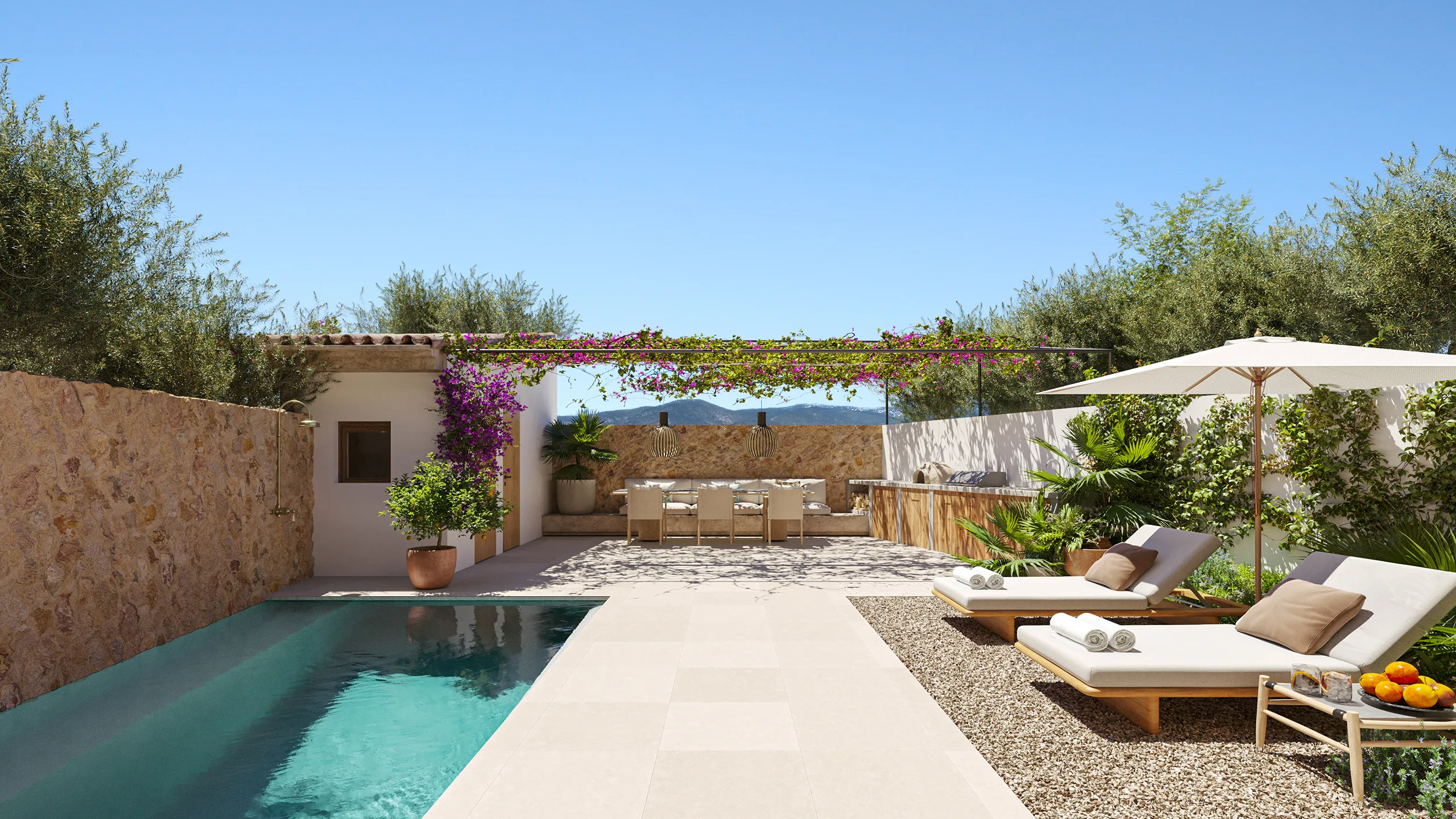 Casa Mallorca piscina Inmobiliario cgi