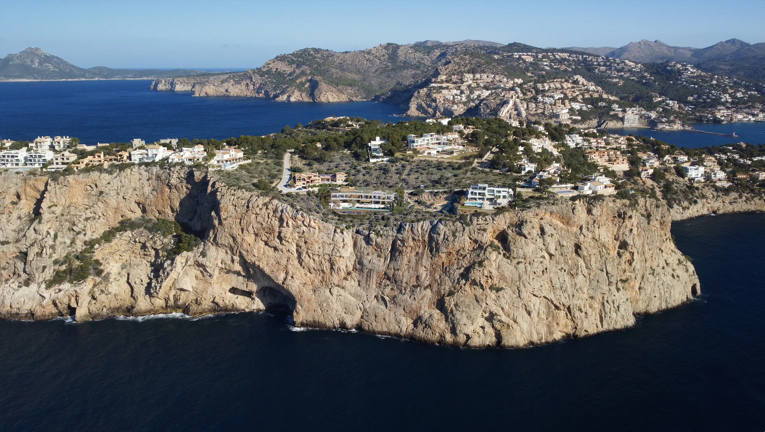 Villa Maravant Andratx Mallorca Vista aerea Renders arquitectura