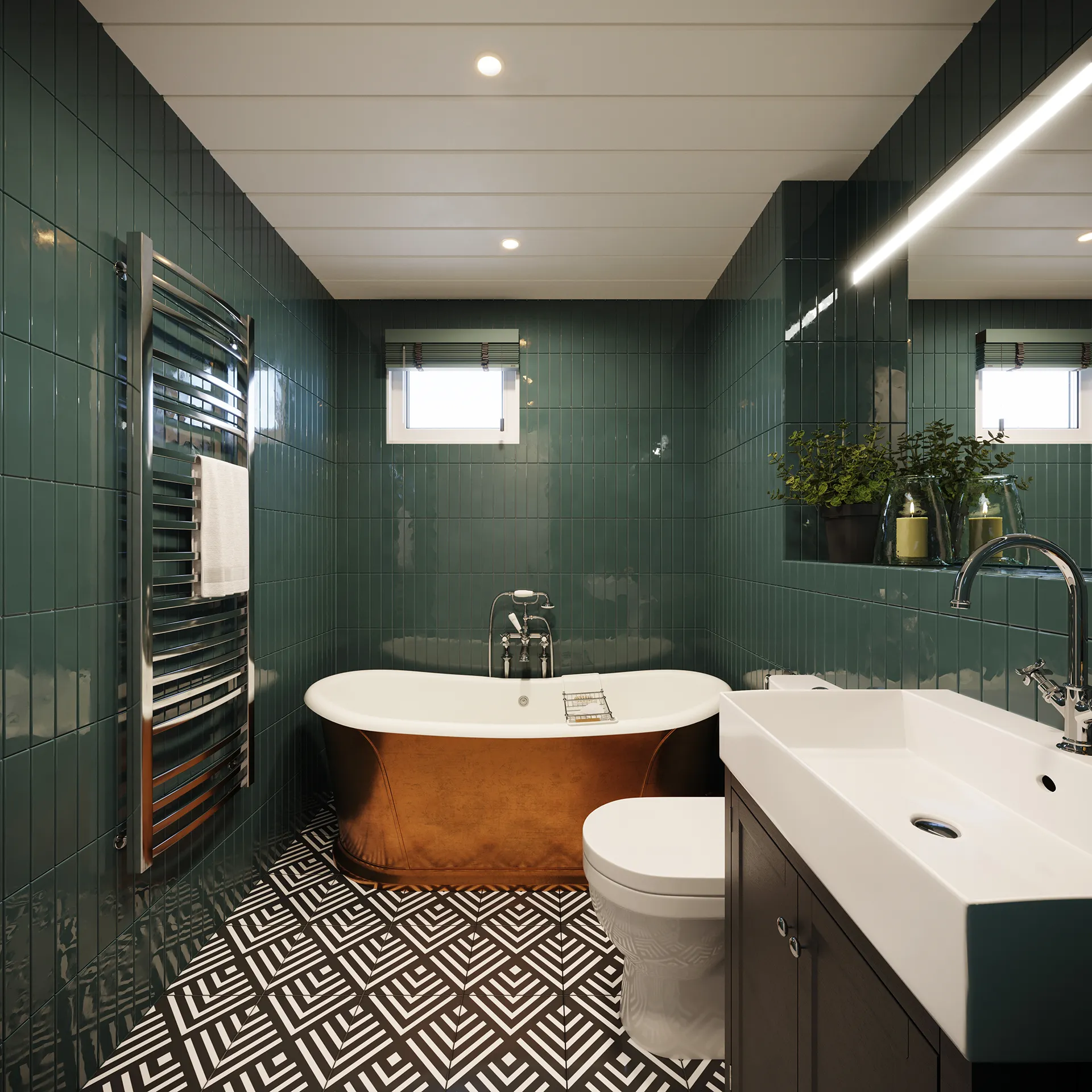 Lodge Dylan South Wales Uk Bathroom Real Estate Visualization