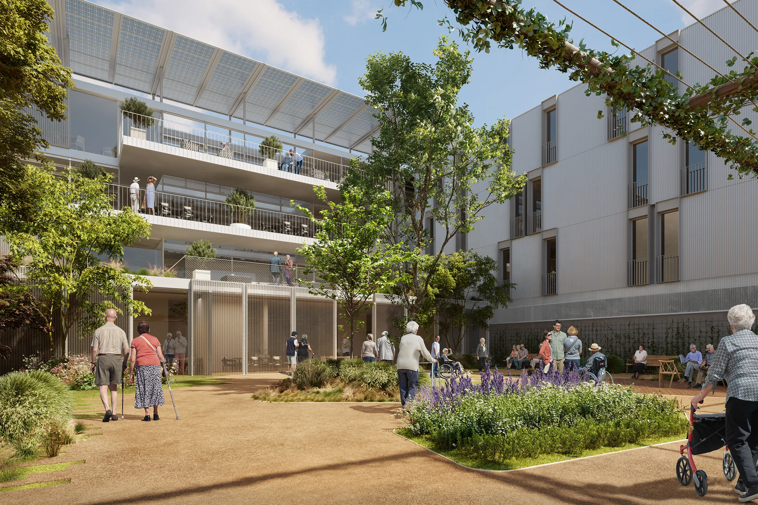 Offices Molins De Rei Barcelona Common Areas Architectural Renderings