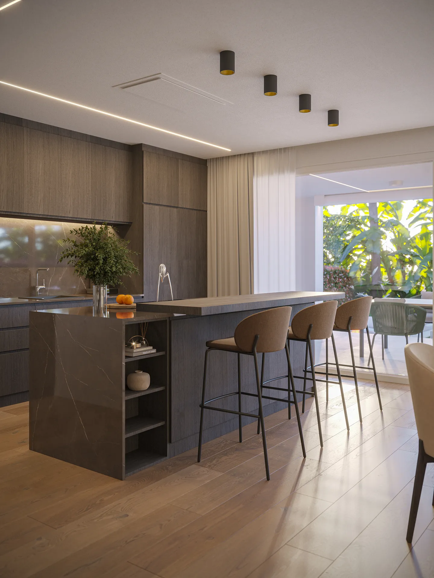 Casa Sitges Barcelona cocina VR arquitectonica