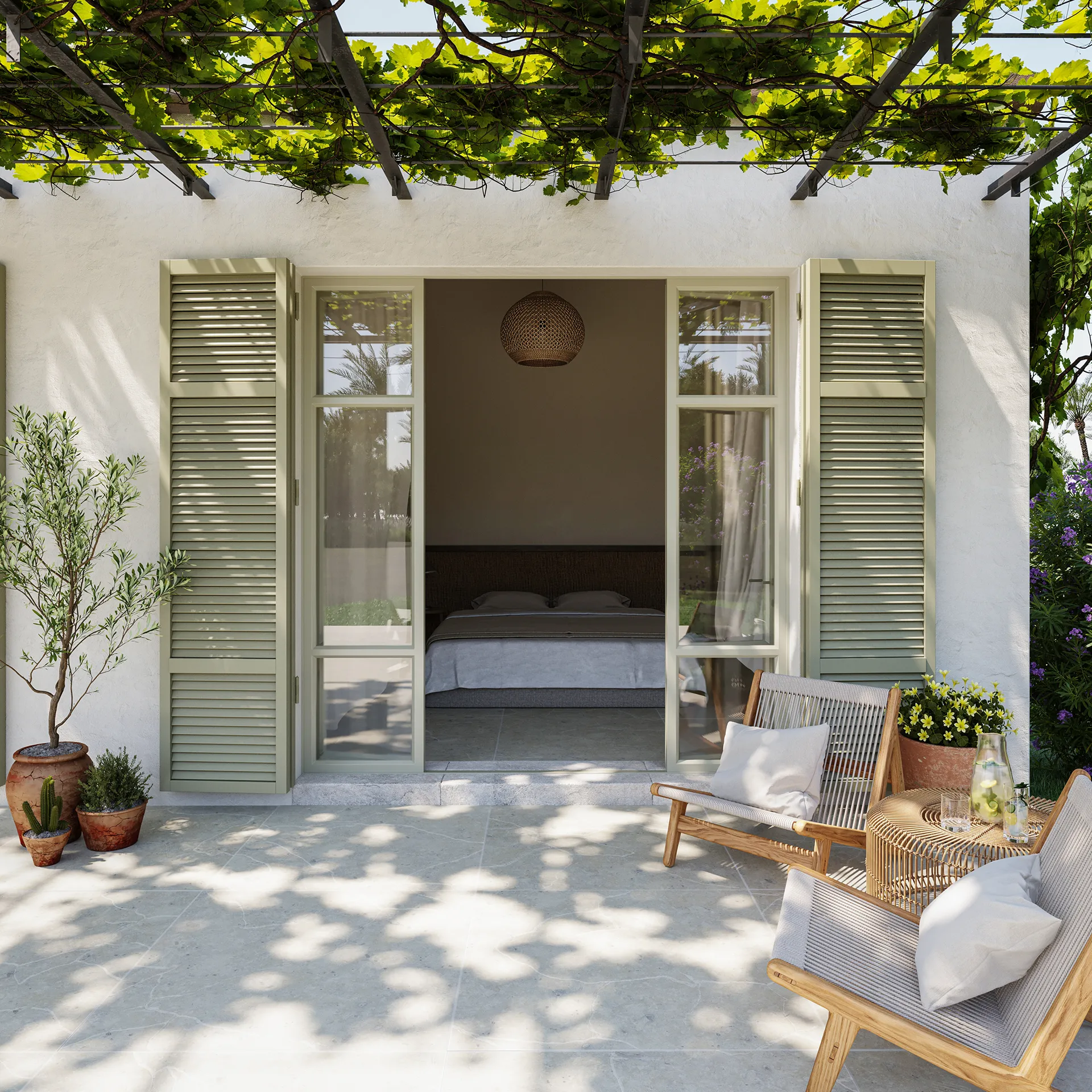 Finca Manacor Mallorca Porch Photorealistics Cgi