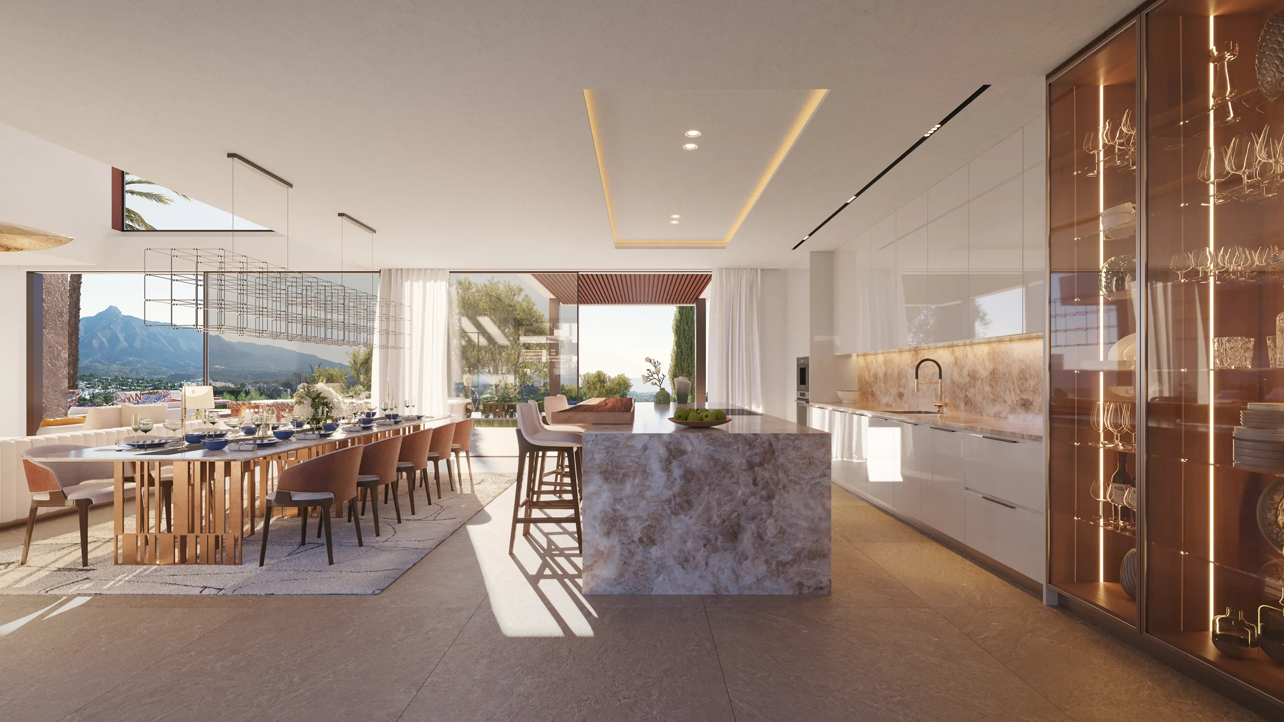 Villa Marbella Kitchen Real Estate Visualisation