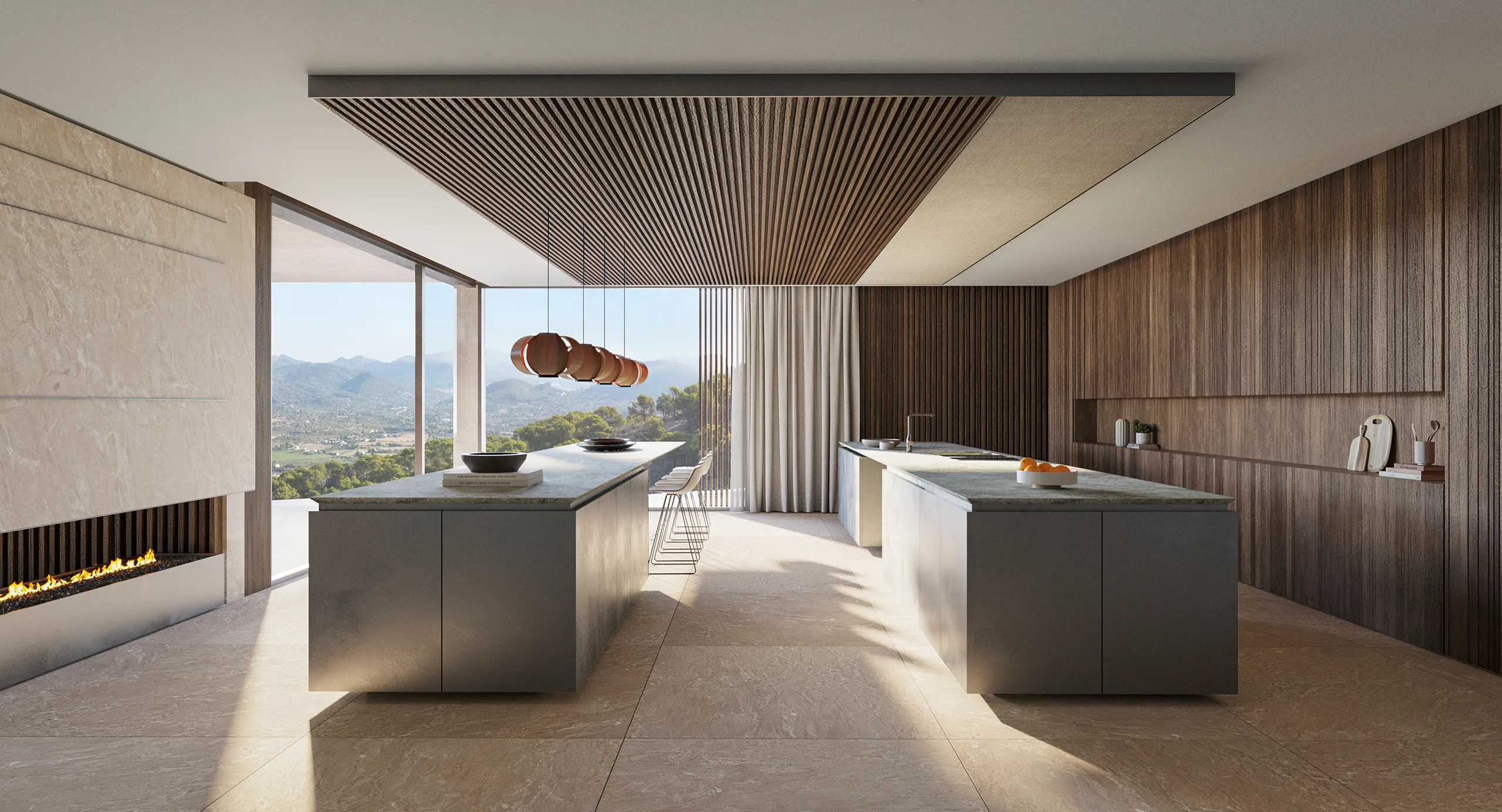 Villa Port Andratx Mallorca Kitchen Real Estate Visualization