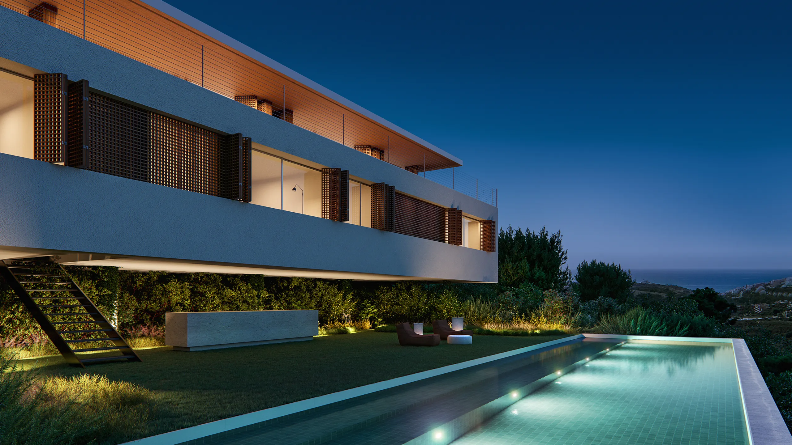 House Finca Cortesin Marbella Pool Photorealistic Virtual Tour