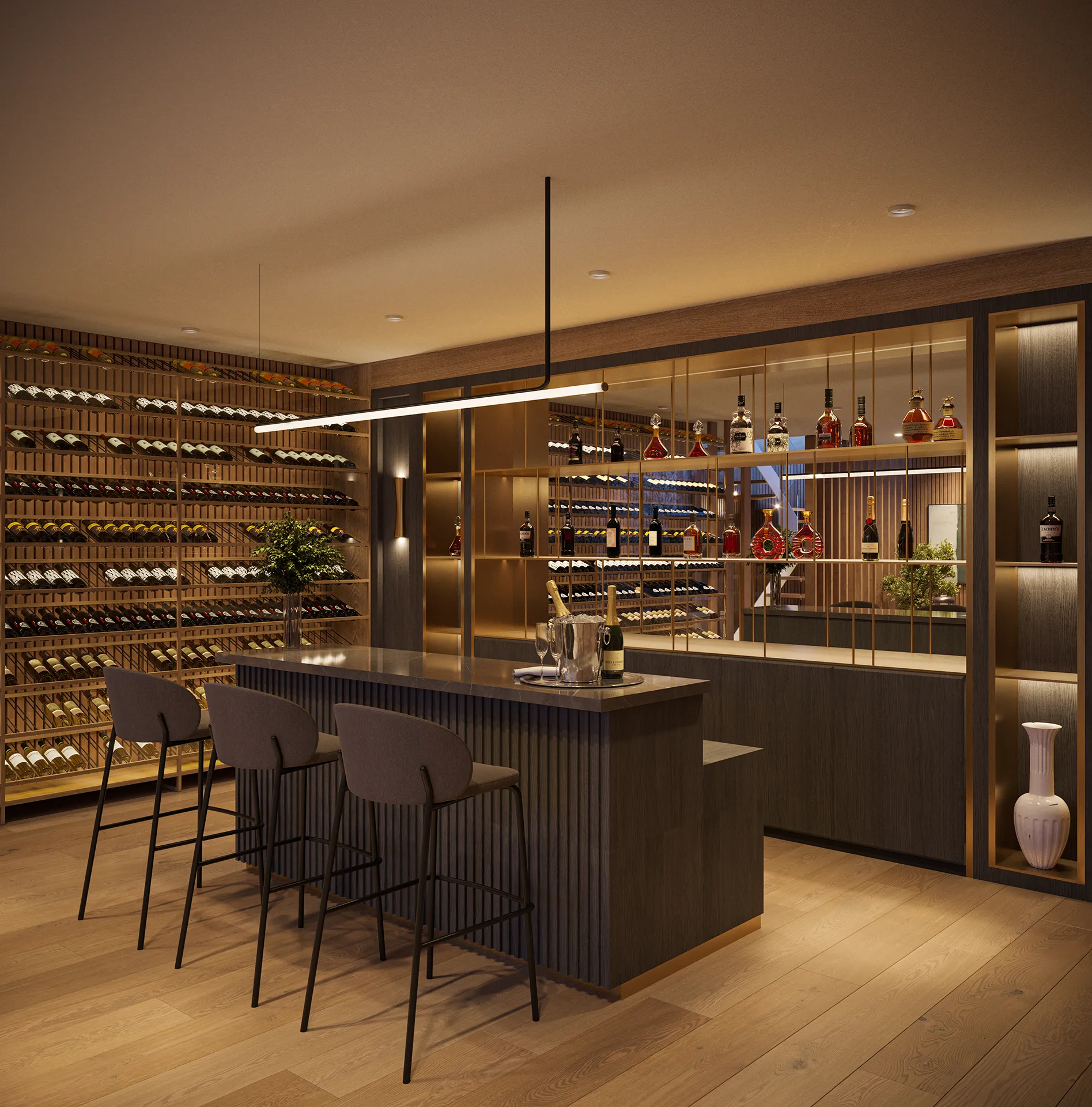 Casa Sitges Barcelona restaurante bar visualizacion arquitectonica