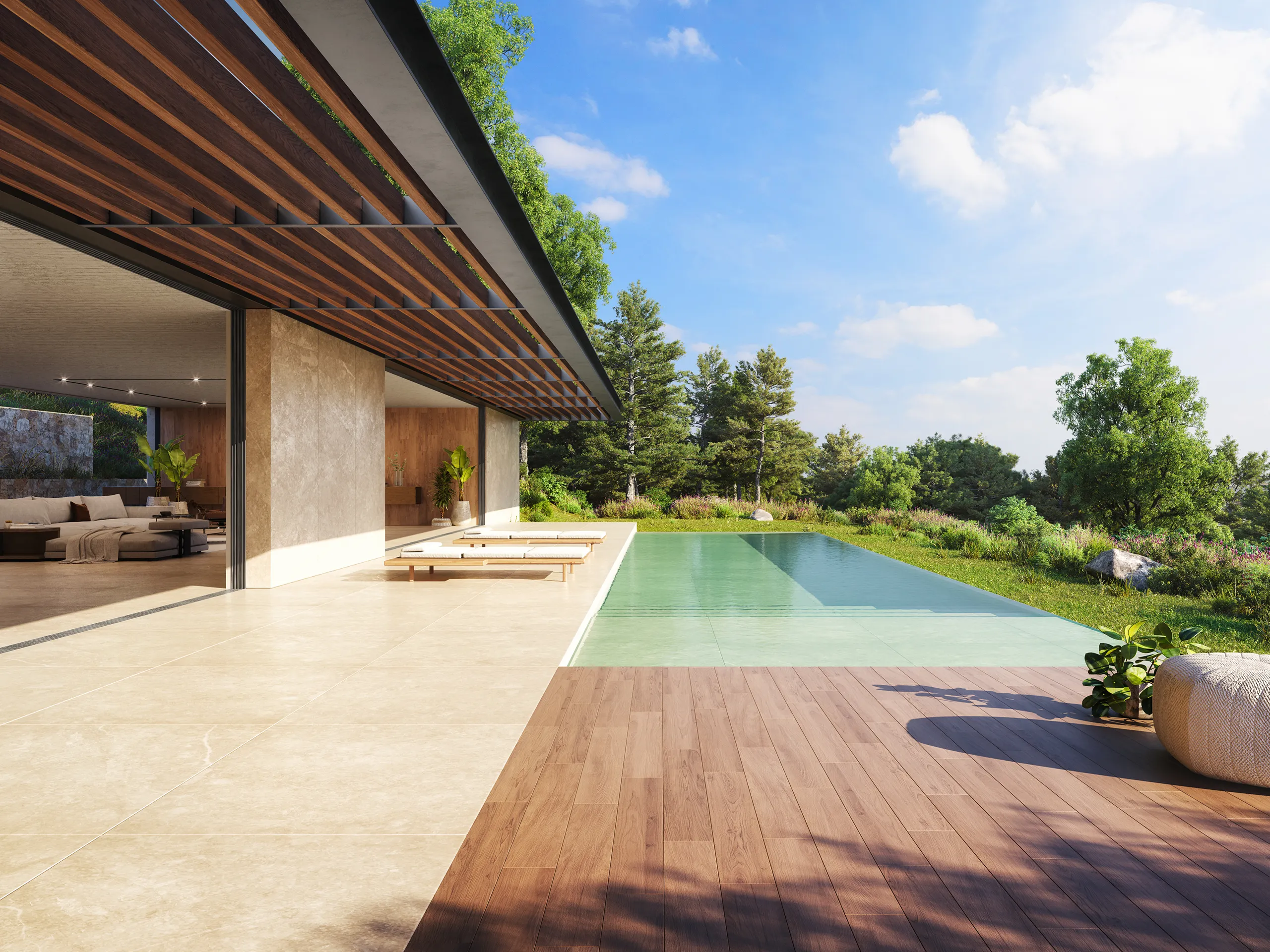 Porcelanosa Catalog Spain Pool hyperrealistic renders