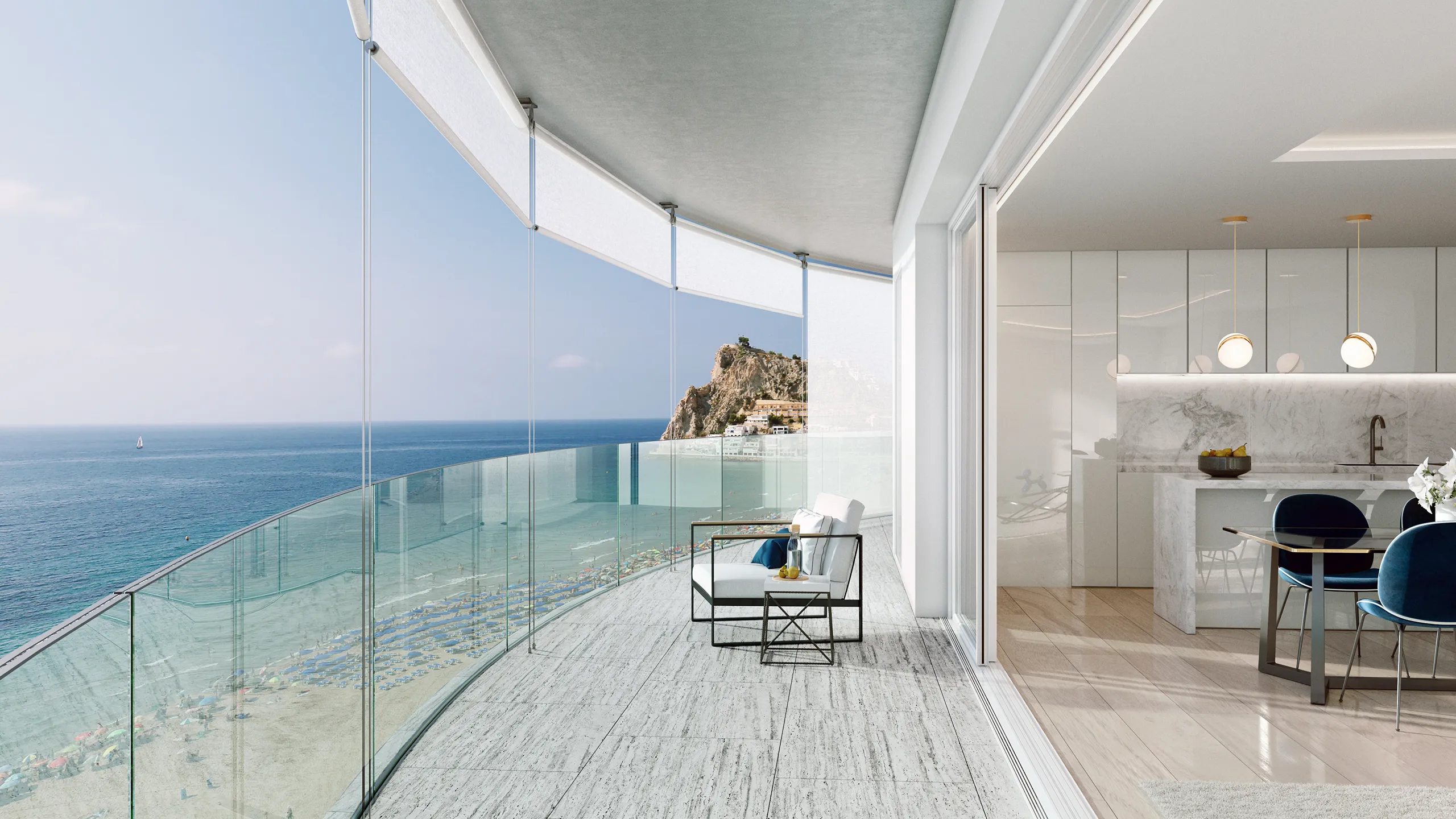 Delfin Tower Apartament Benidorm Benidorm Dining Photorealistic 3D